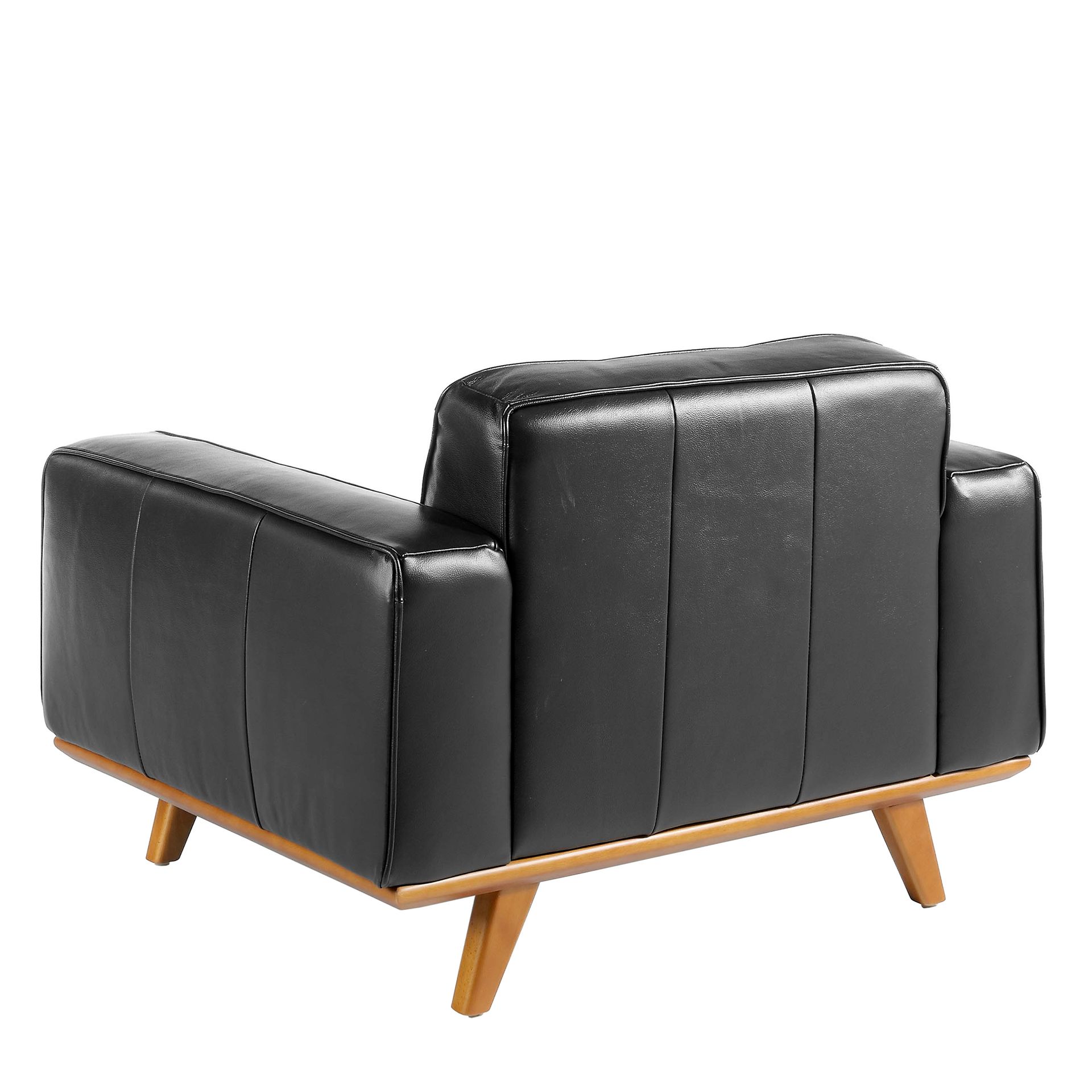 Chester armchair Leather Black