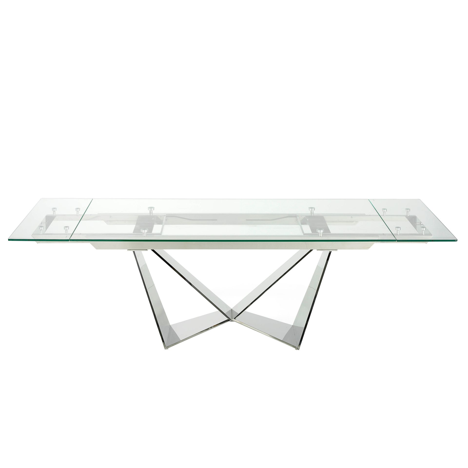 Dining table Glass/steel