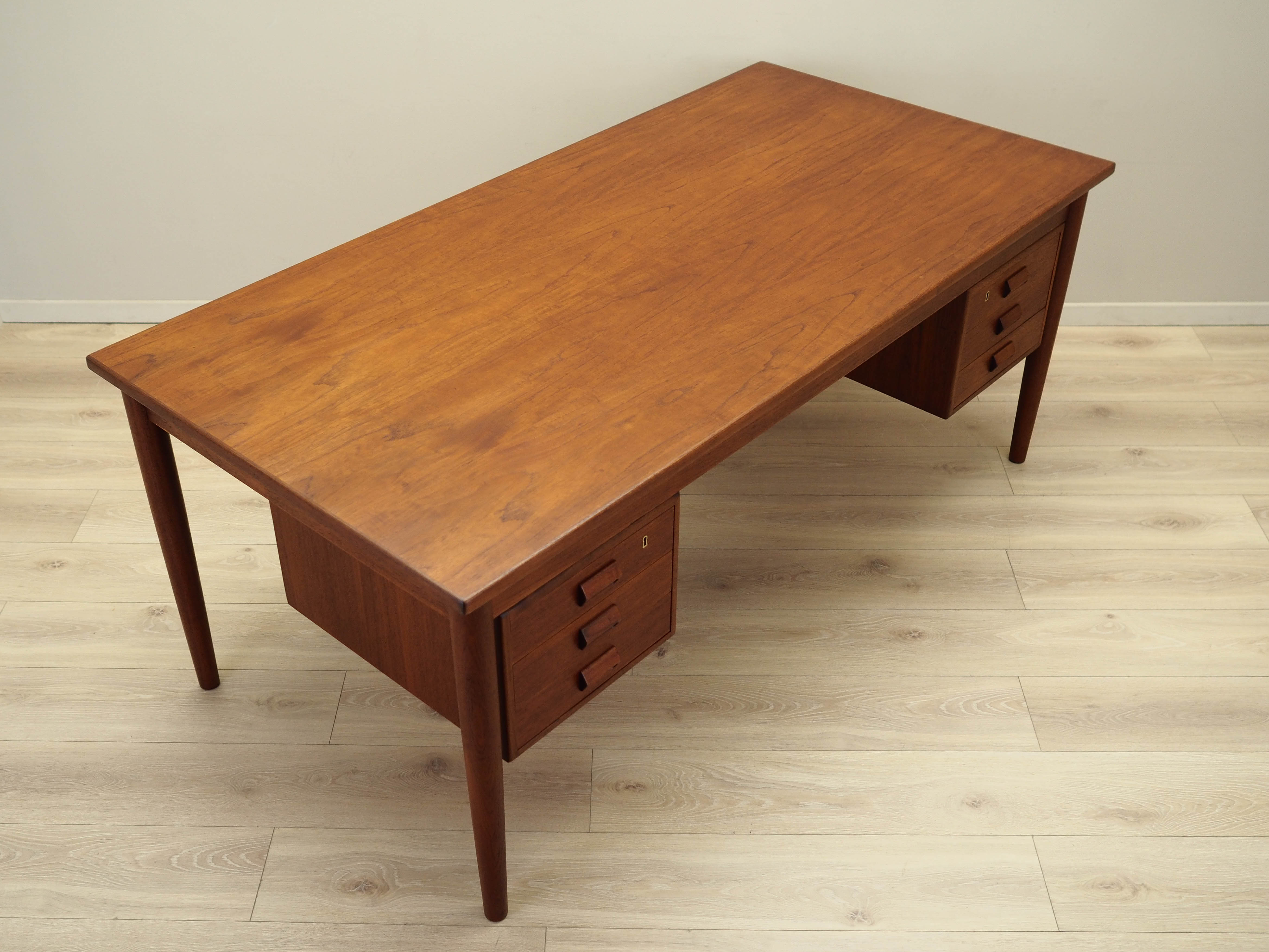 Desk Teak wood Brown 60s
