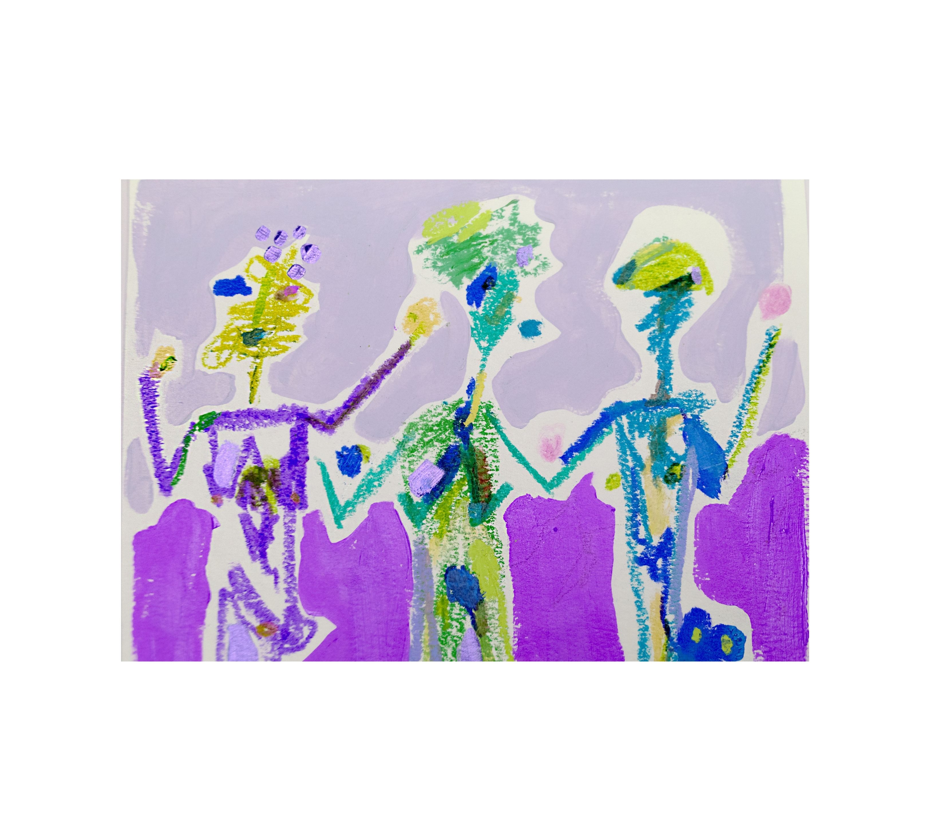 Gracias Del Carnaval Stampa d'arte multicolore