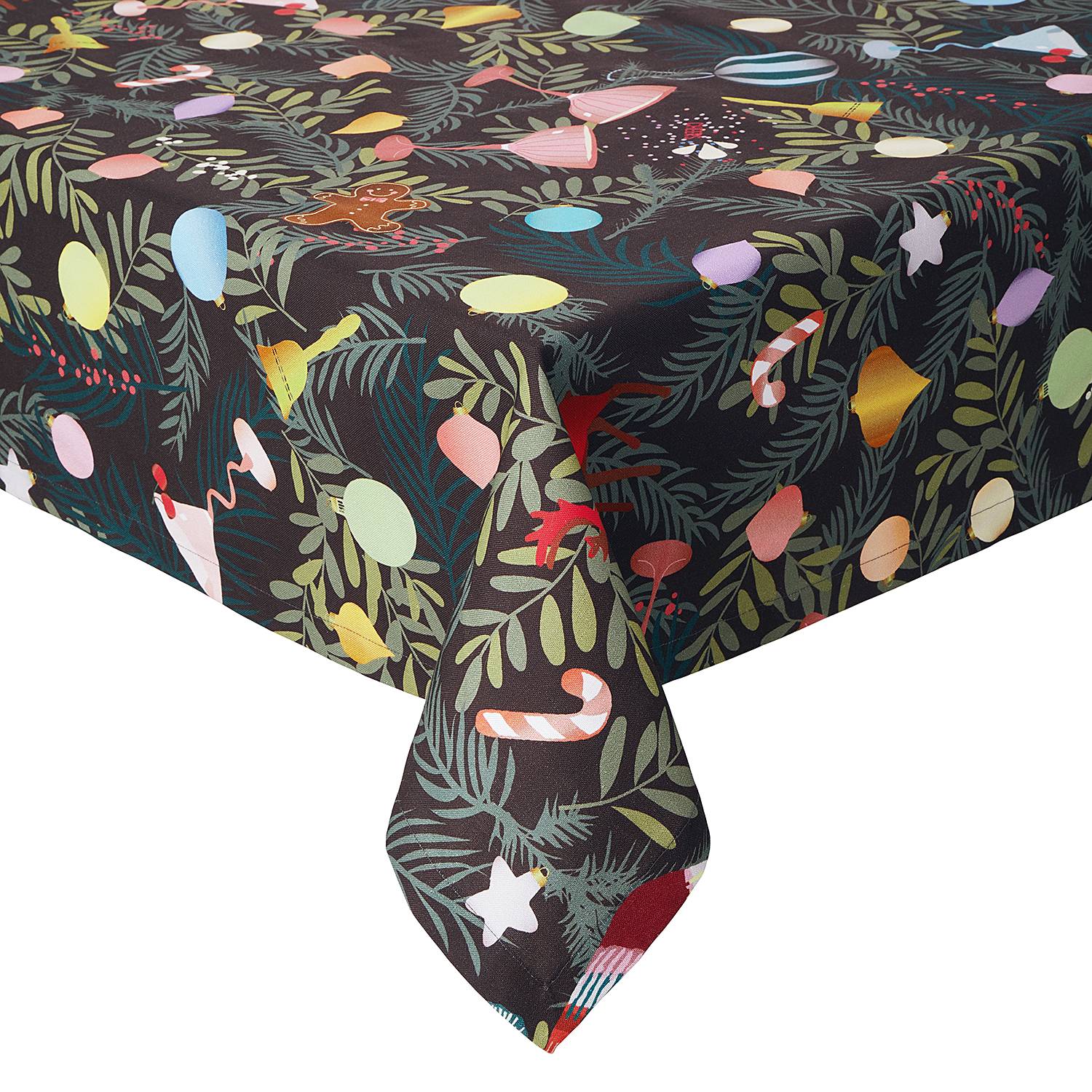 Christmas Cheers Tischdecke Baumwolle Mehrfarbig 160x250cm