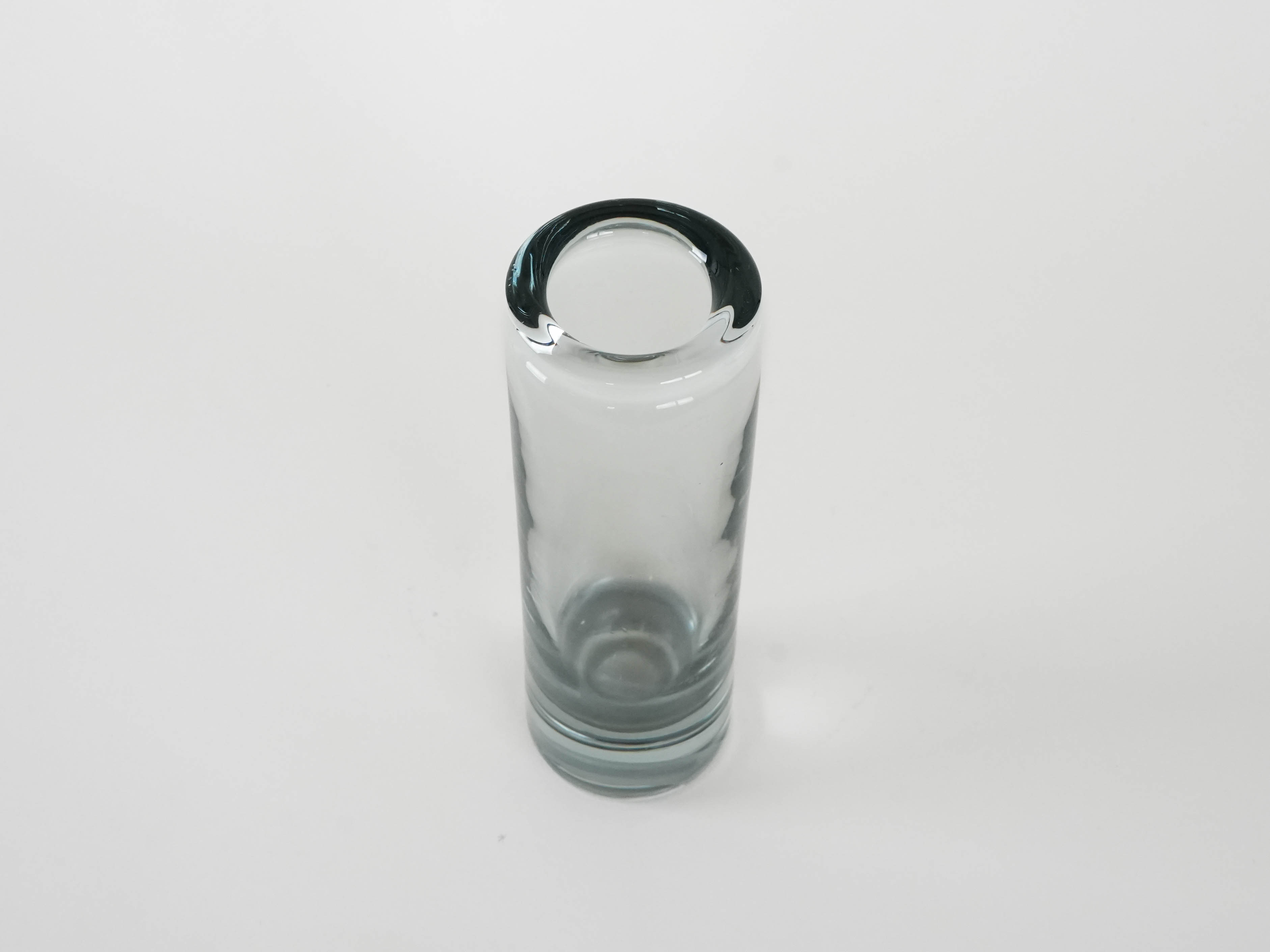 Glasvase Transparent 1970er Jahre