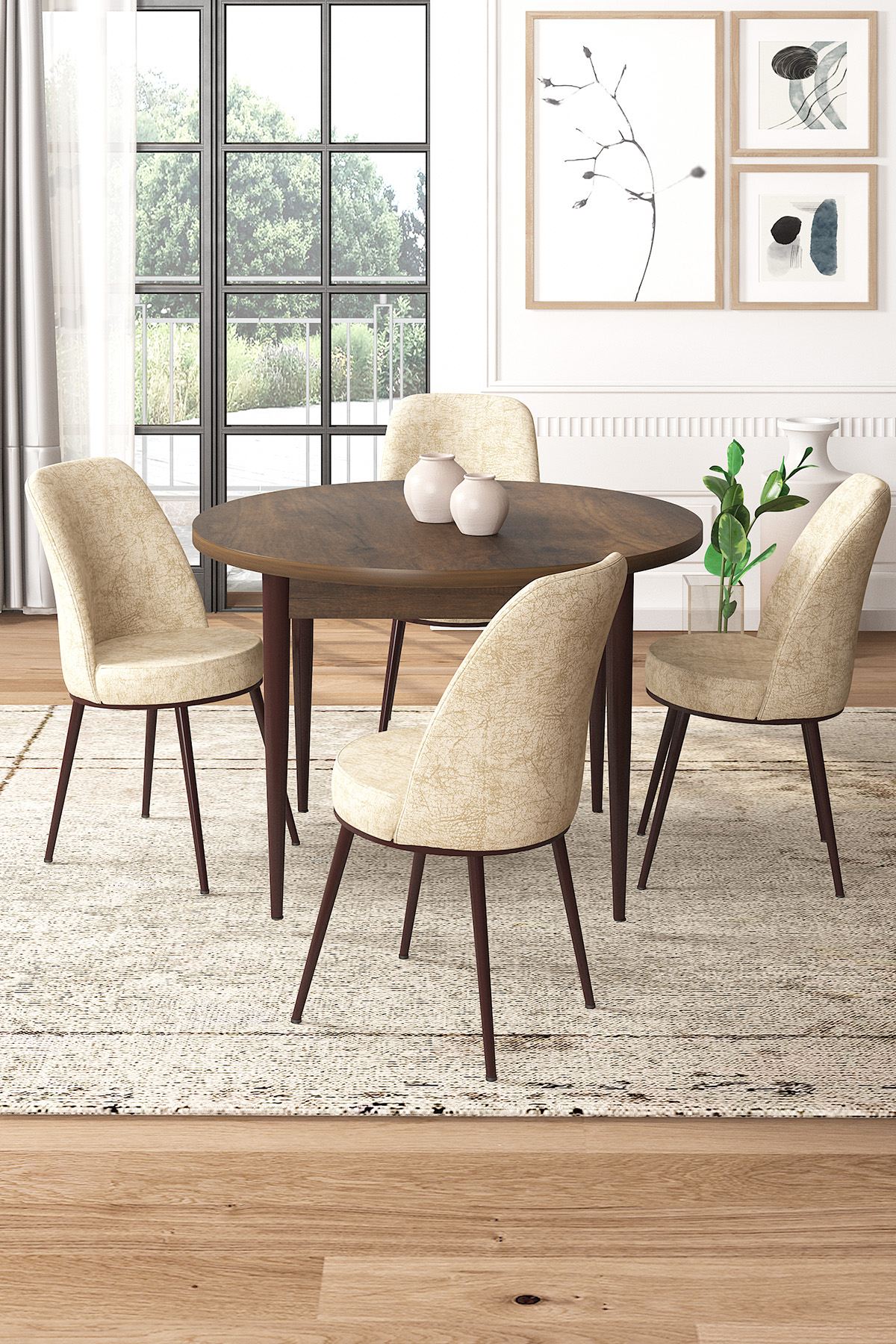 Tor Esszimmer-Set Barock und Creme