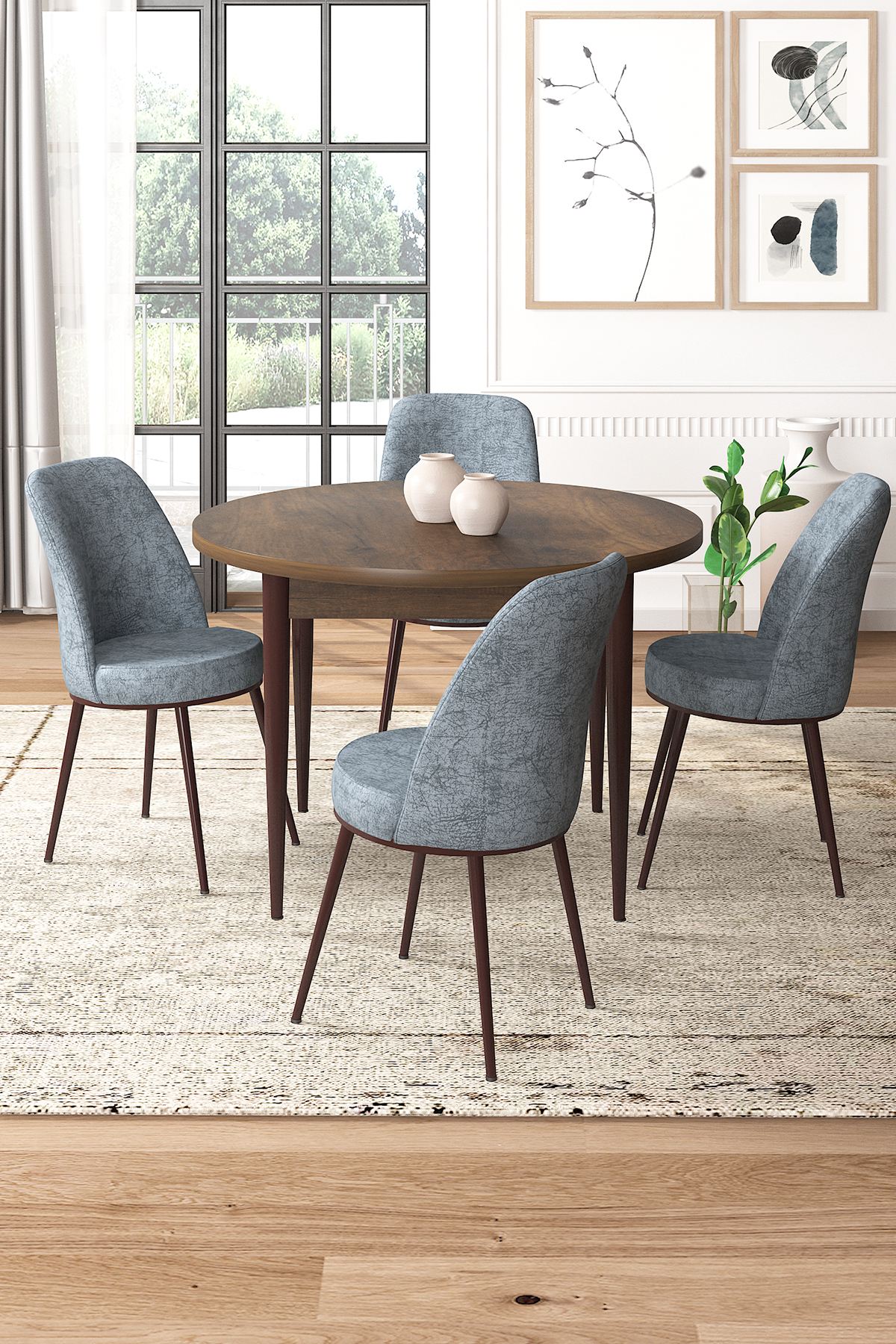 Tor Dining room set Baroque and Gray