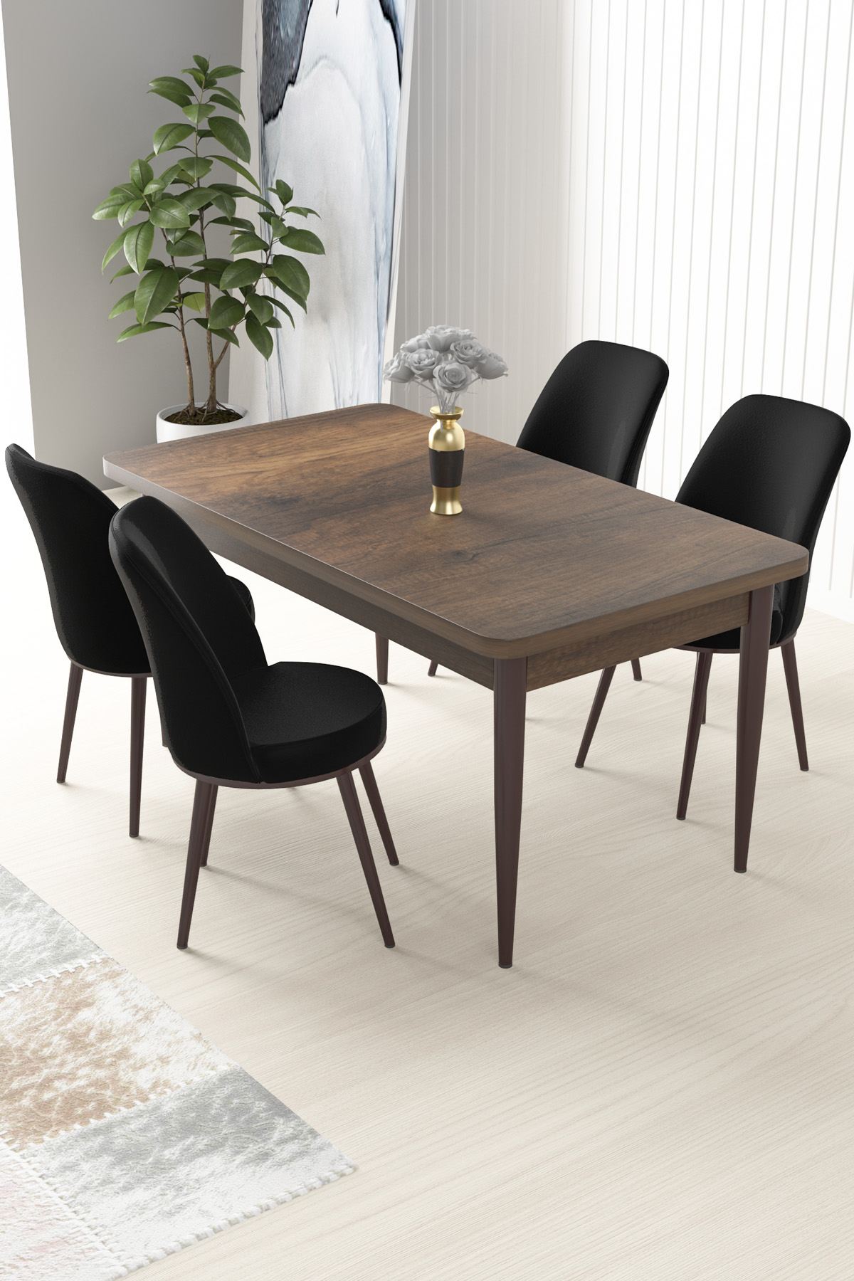 Nil Dining Room Set Baroque and Black
