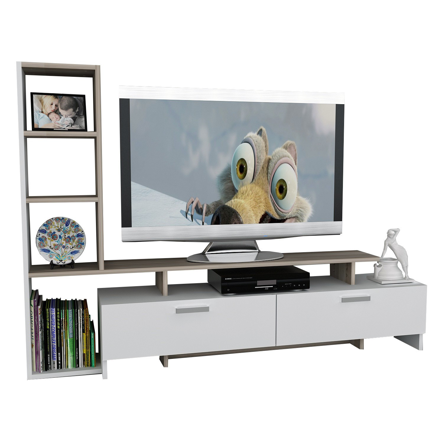 Şimal TV Furniture White Cordoba