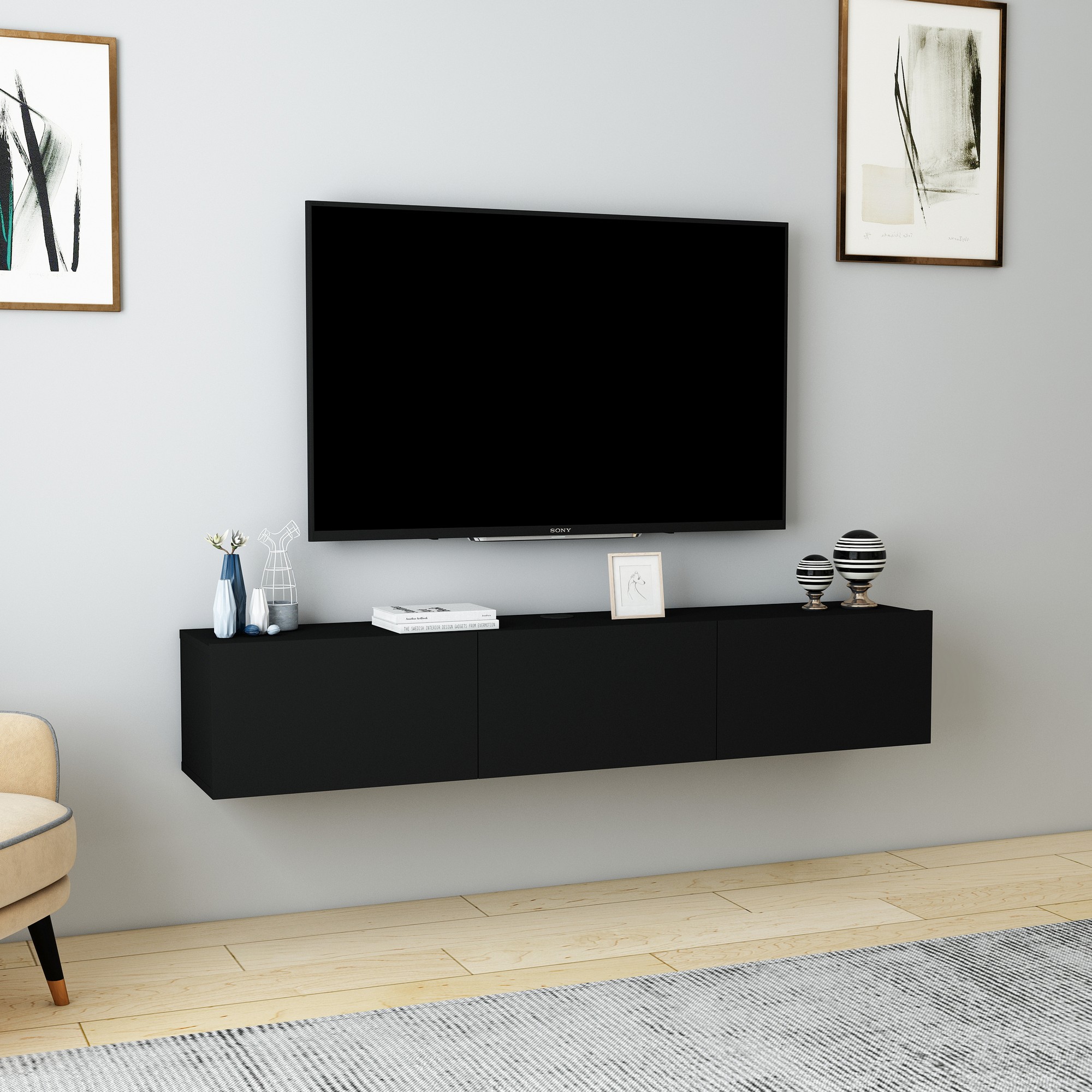Denby TV-Ständer Schwarz
