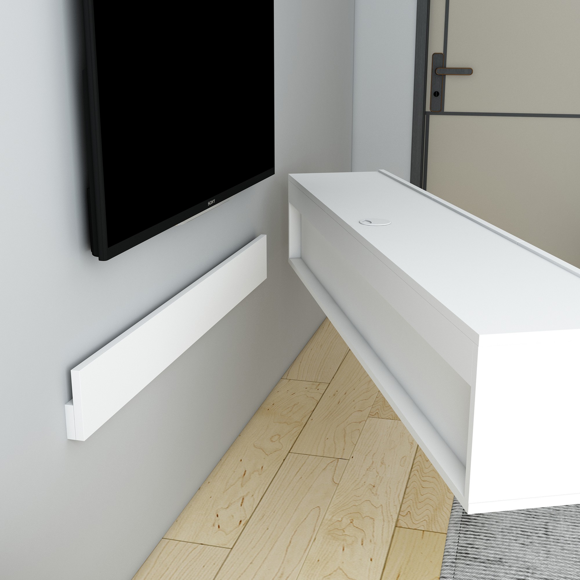 Denby TV Stand White