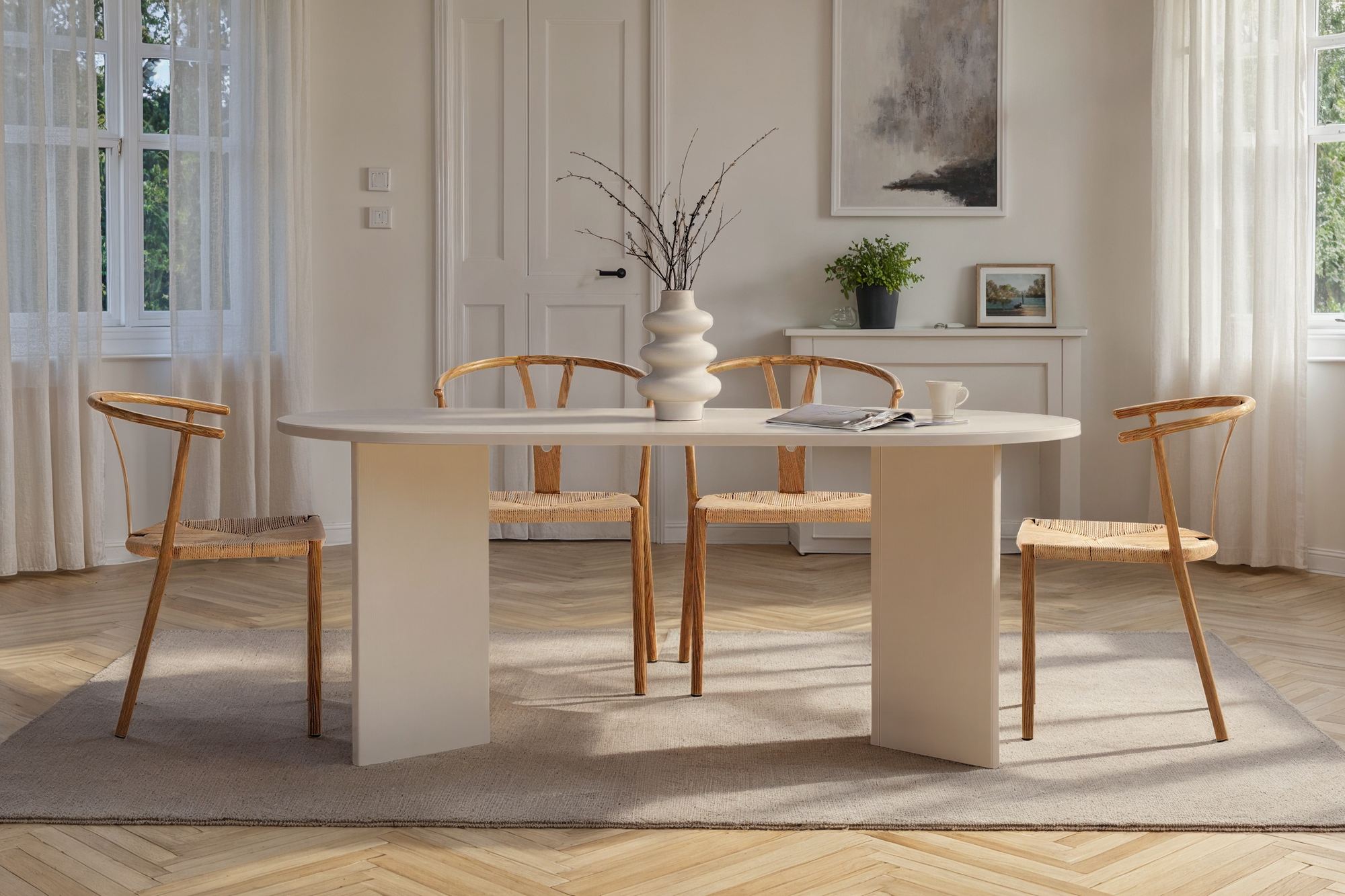 Sablin Dining table Woodwhite