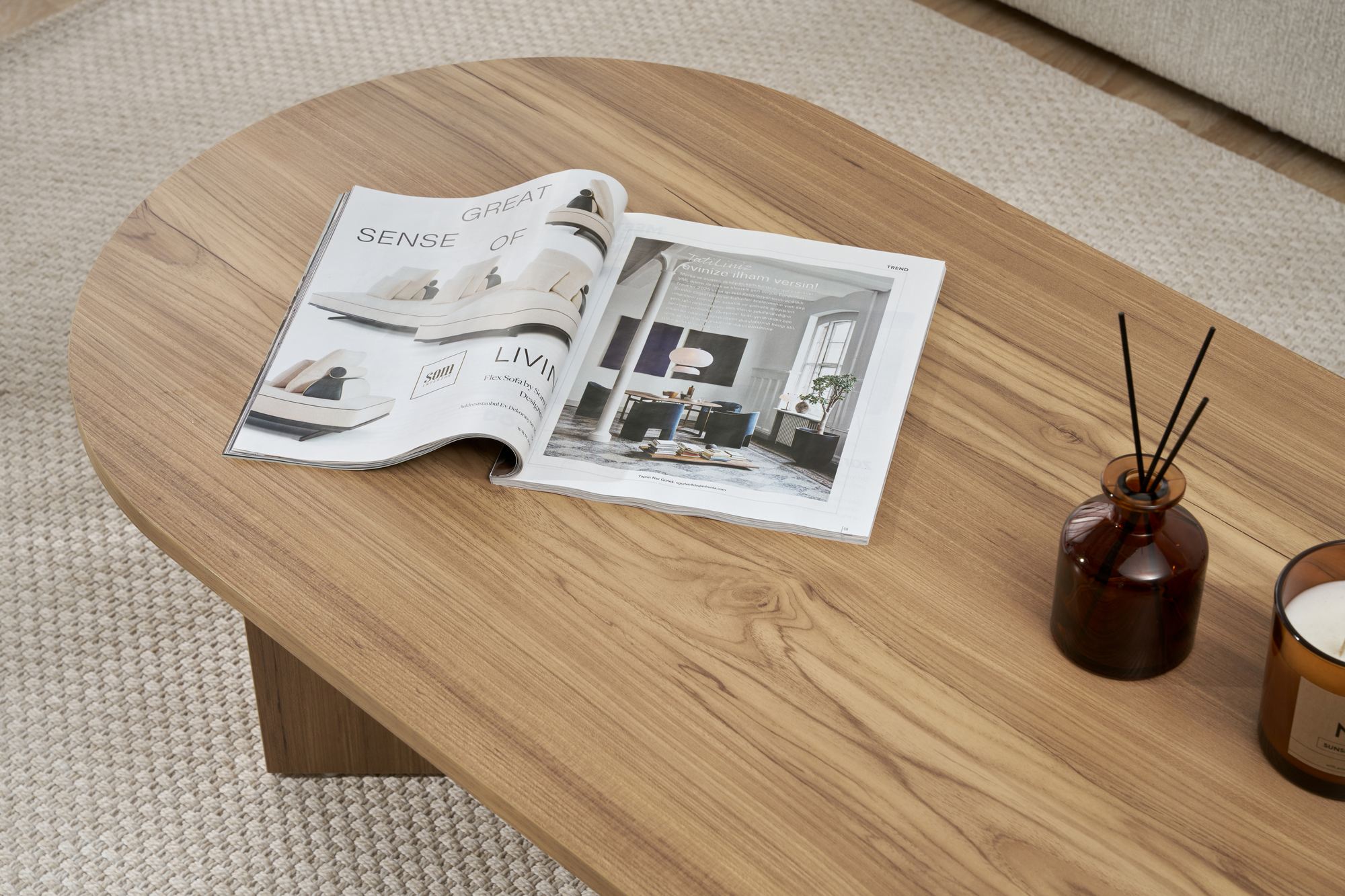 Sable Couchtisch VNT Eiche