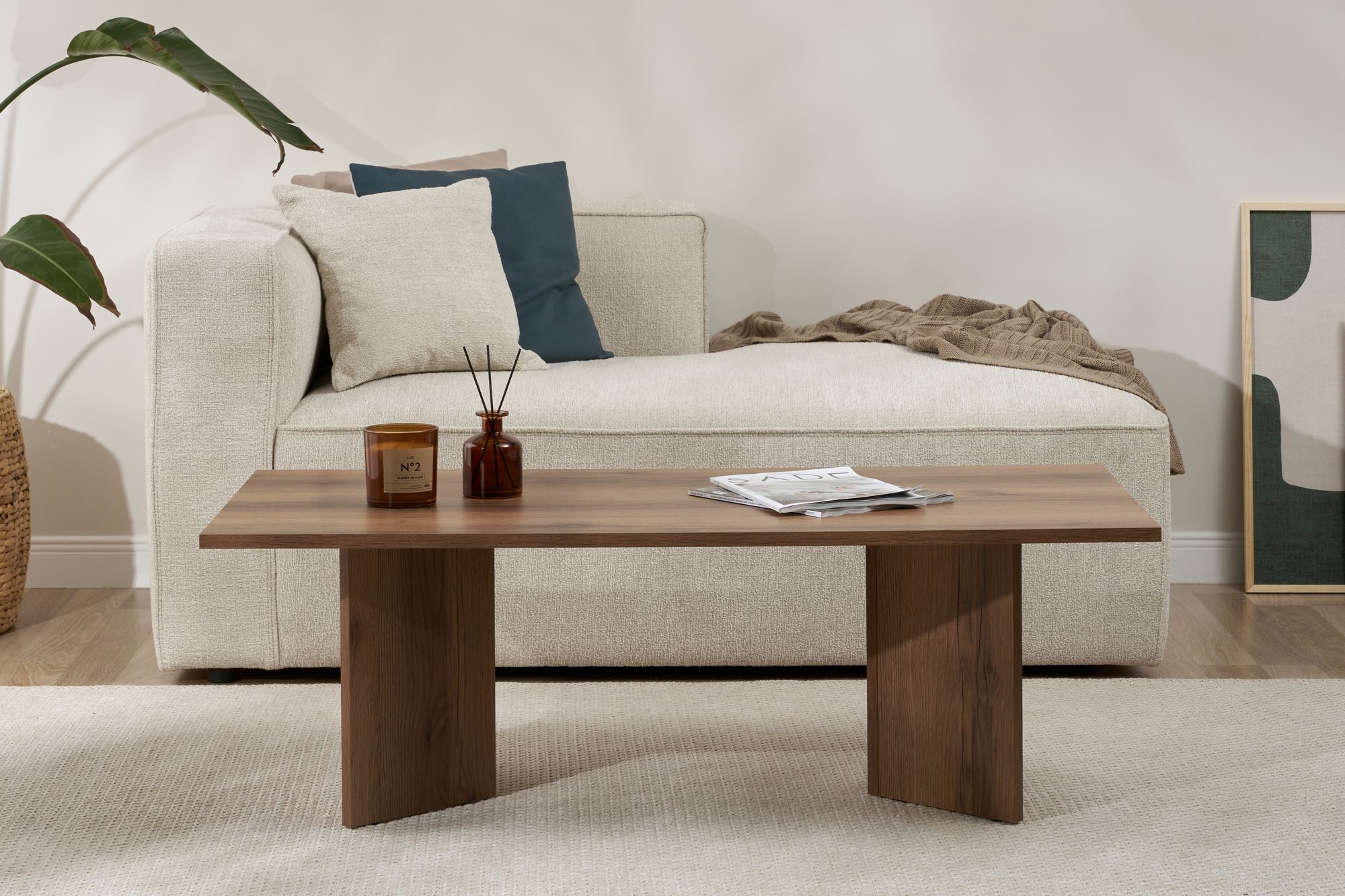 Sabin Couchtisch VNT Walnuss