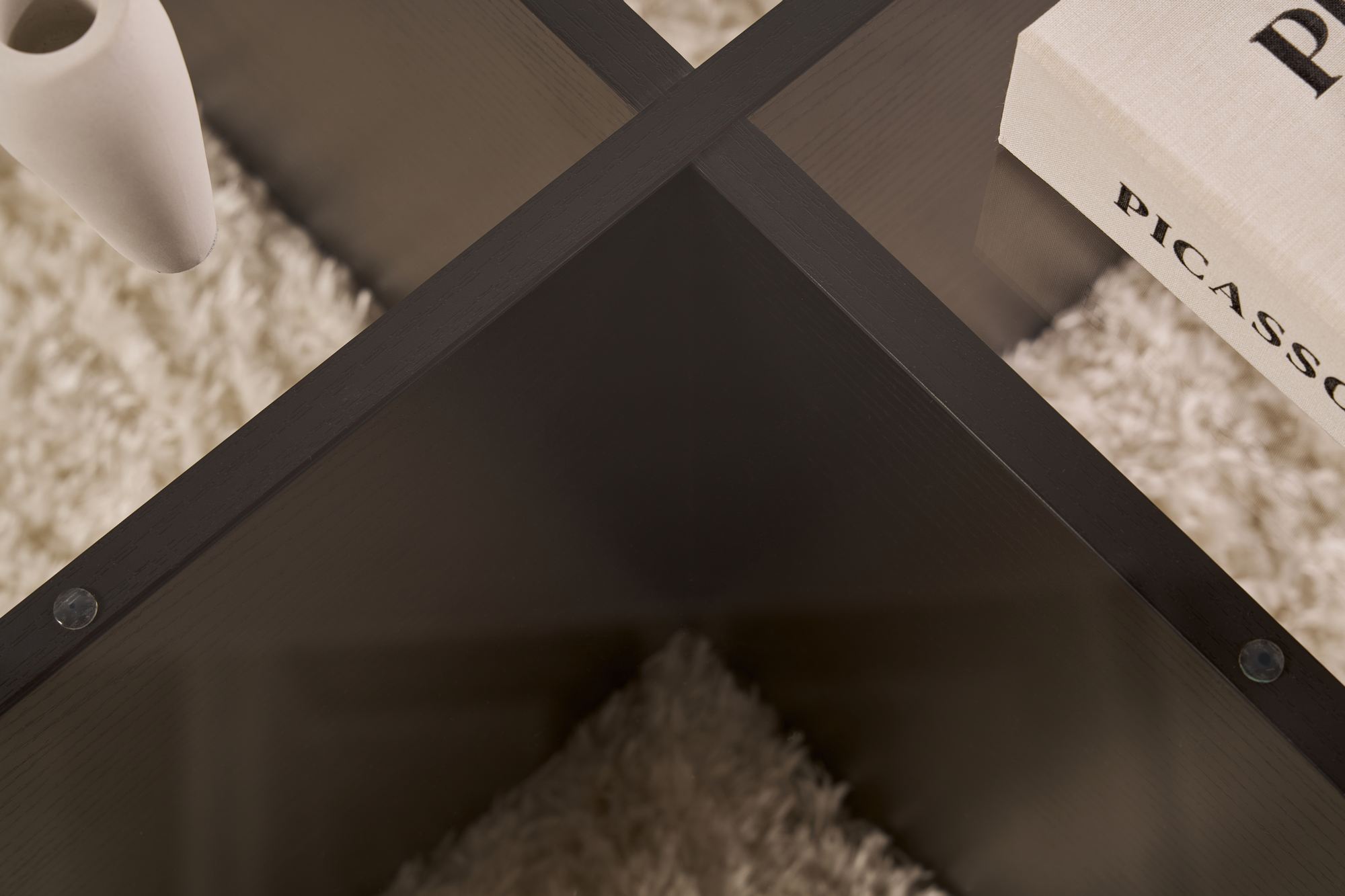 Aeris Coffee table Woodblack Smoke Ø75cm