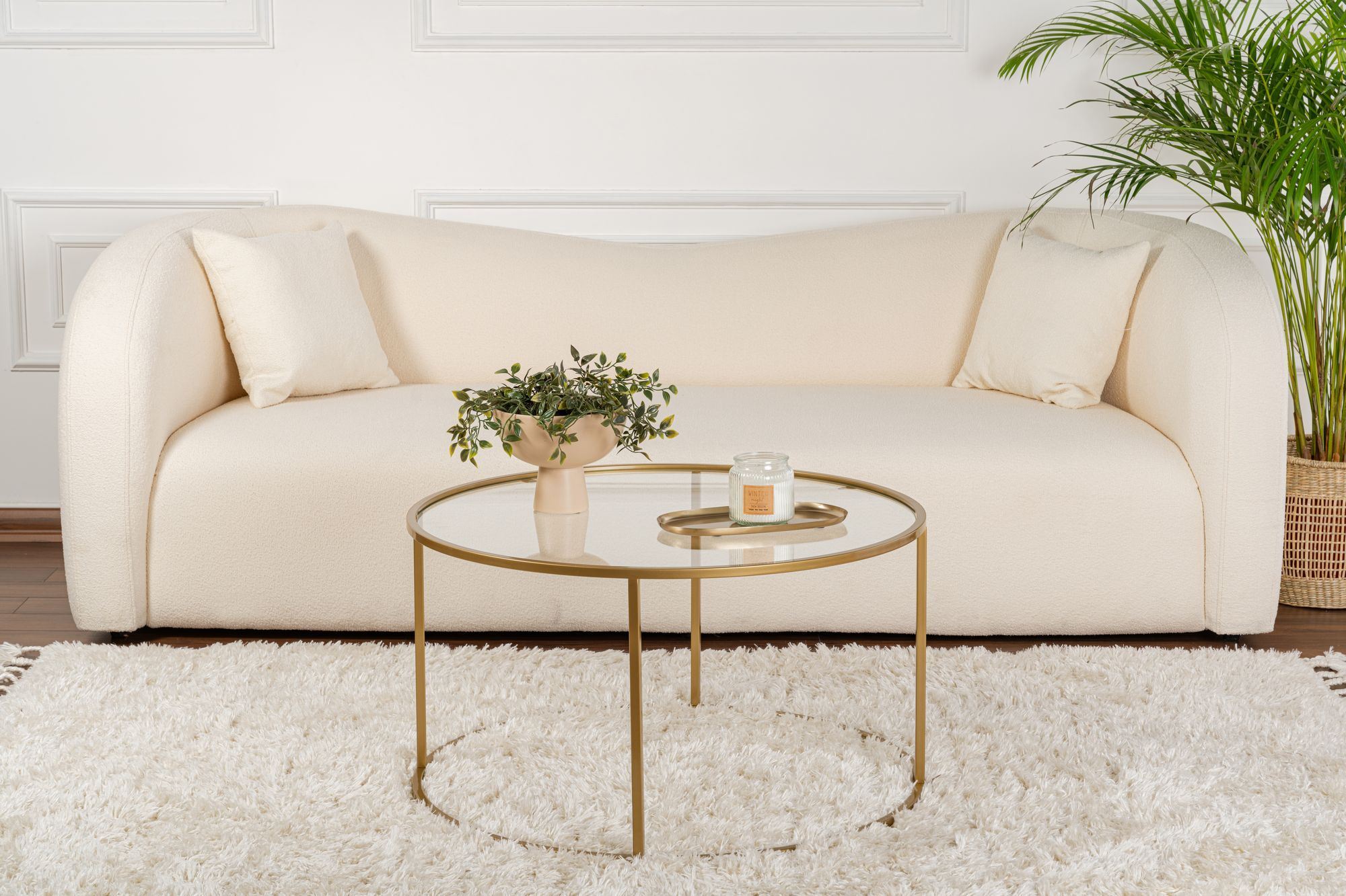 Aurum Gold Transparent Ø80cm