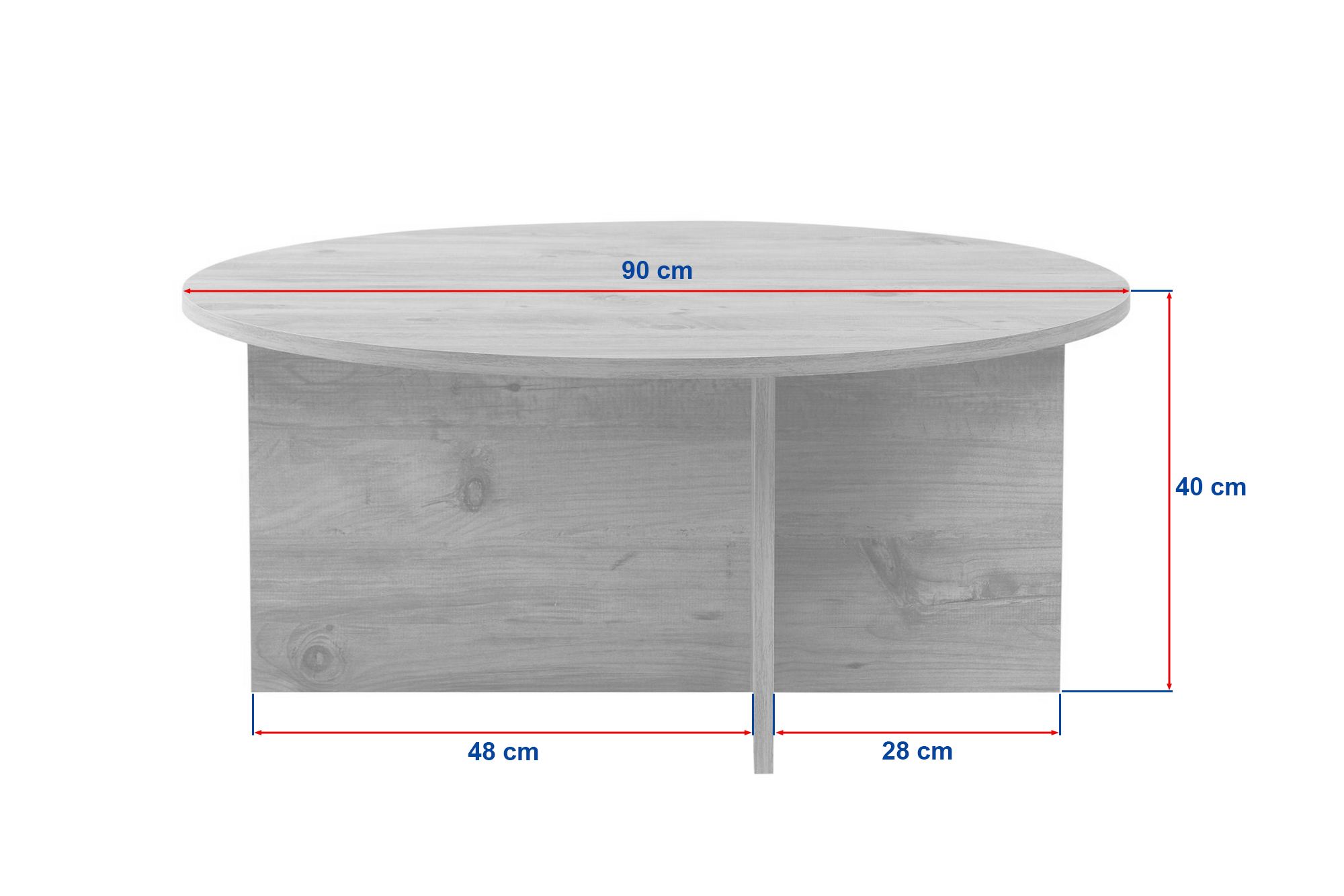 Soleil Coffee Table Sapphire Oak Ø90 cm