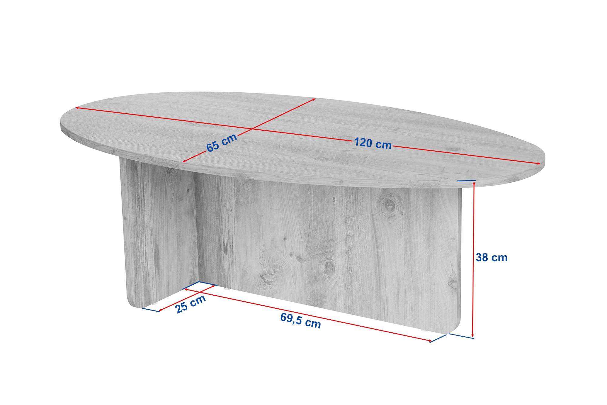 Orba Coffee Table Wood Black