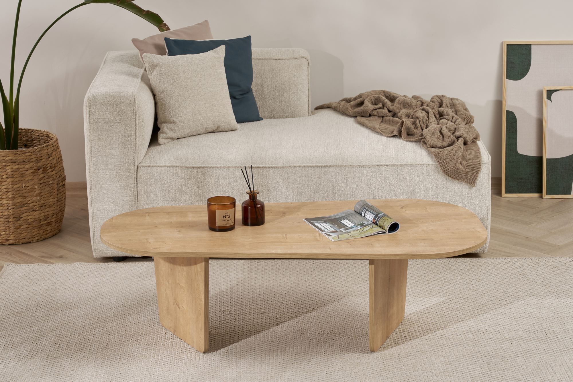 Ovalis Couchtisch Eiche