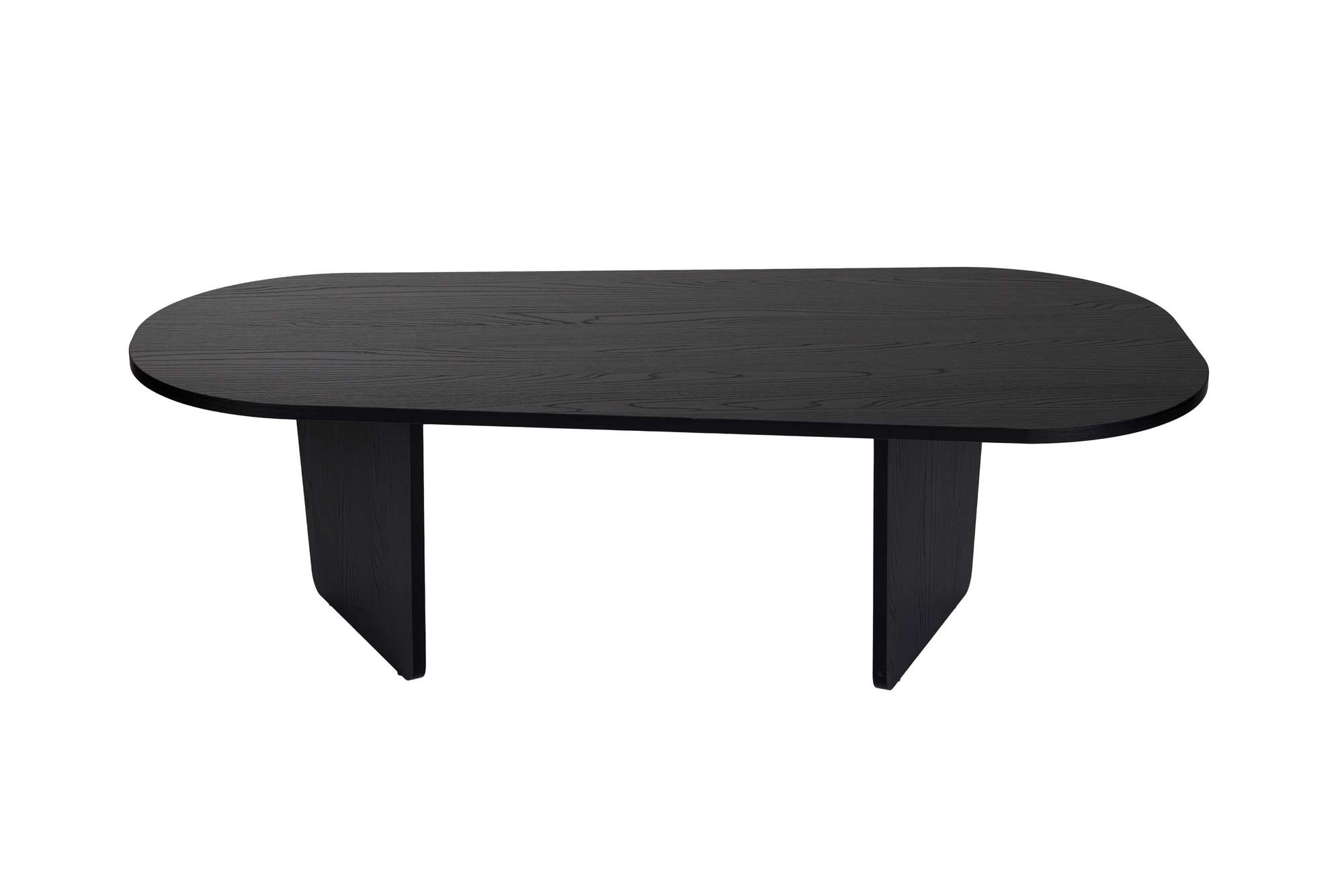 Oval Coffee Table Wood Black