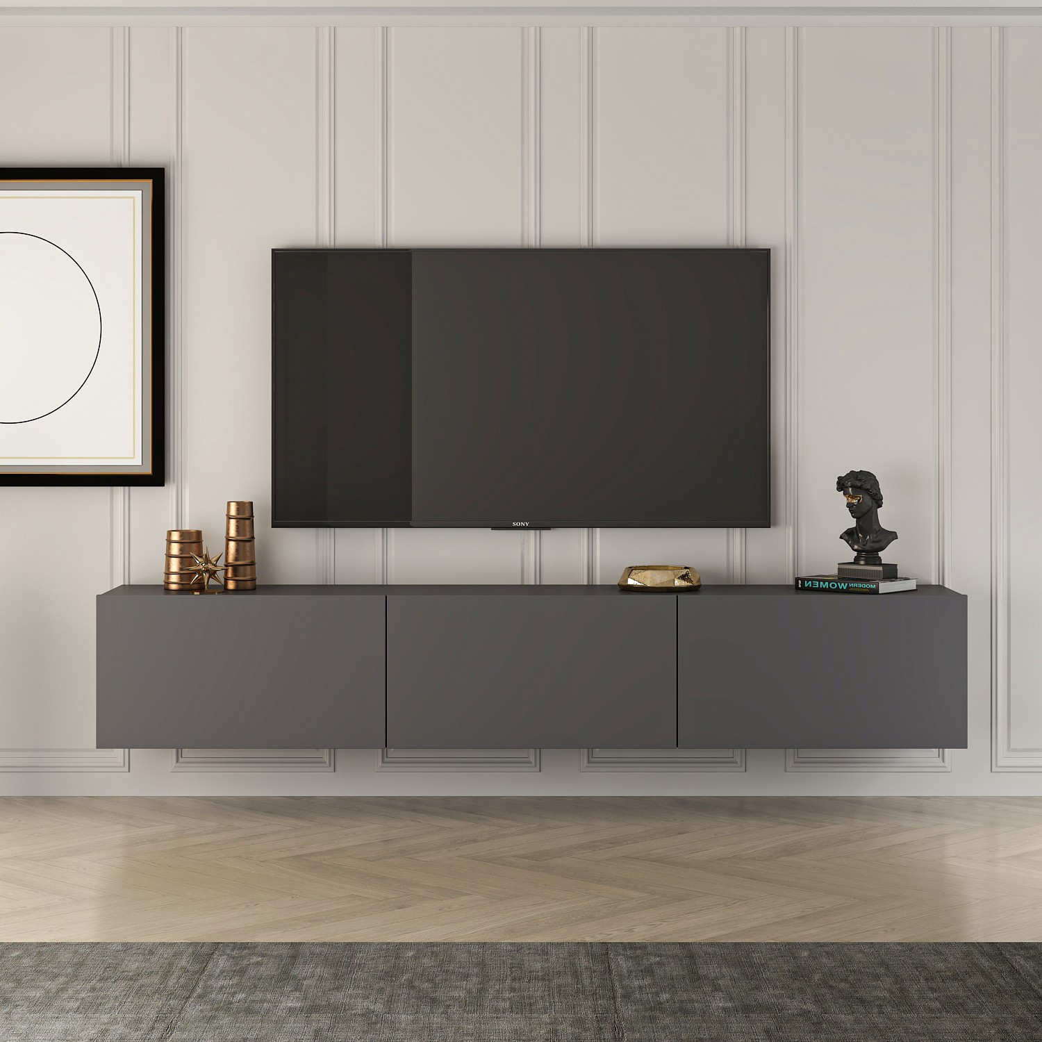 TV stand anthracite