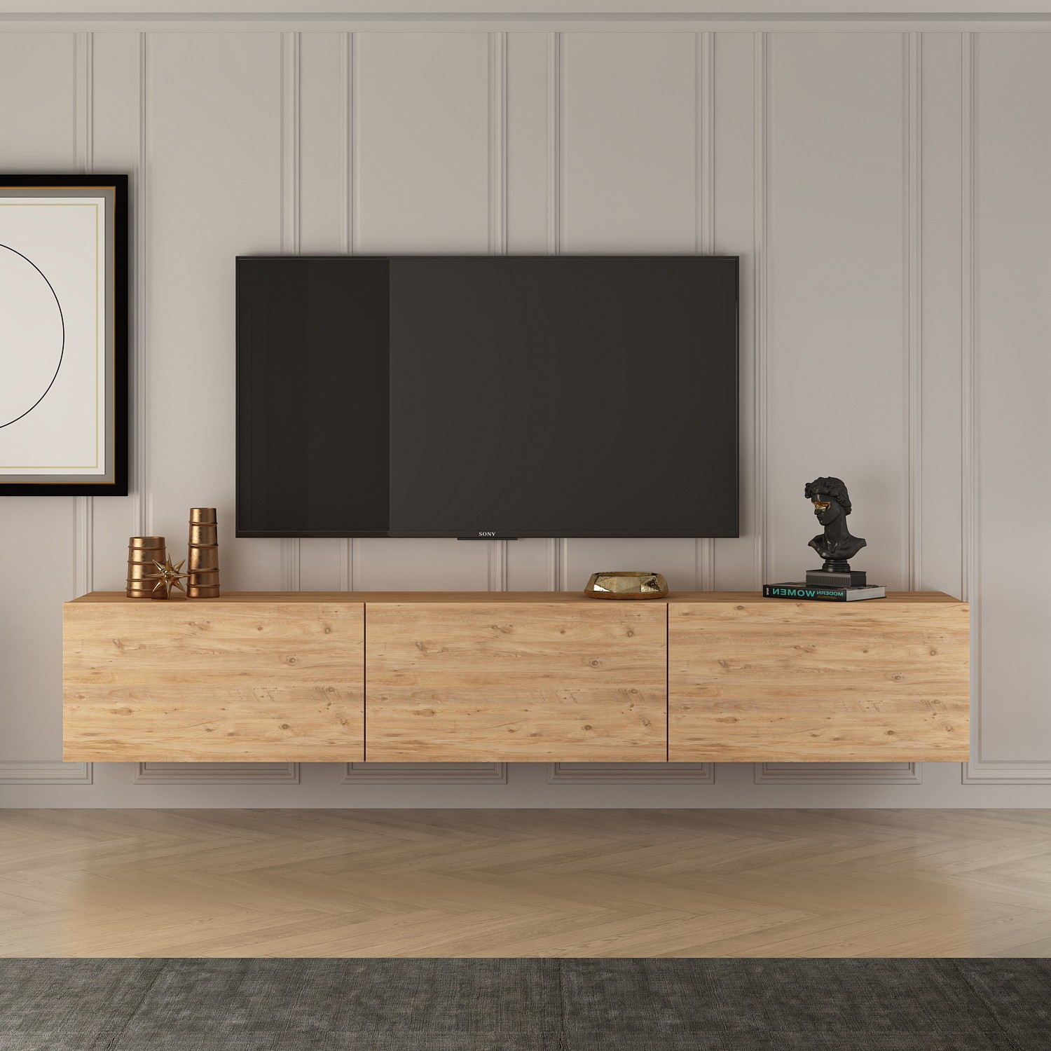 TV stand Atlantic pine