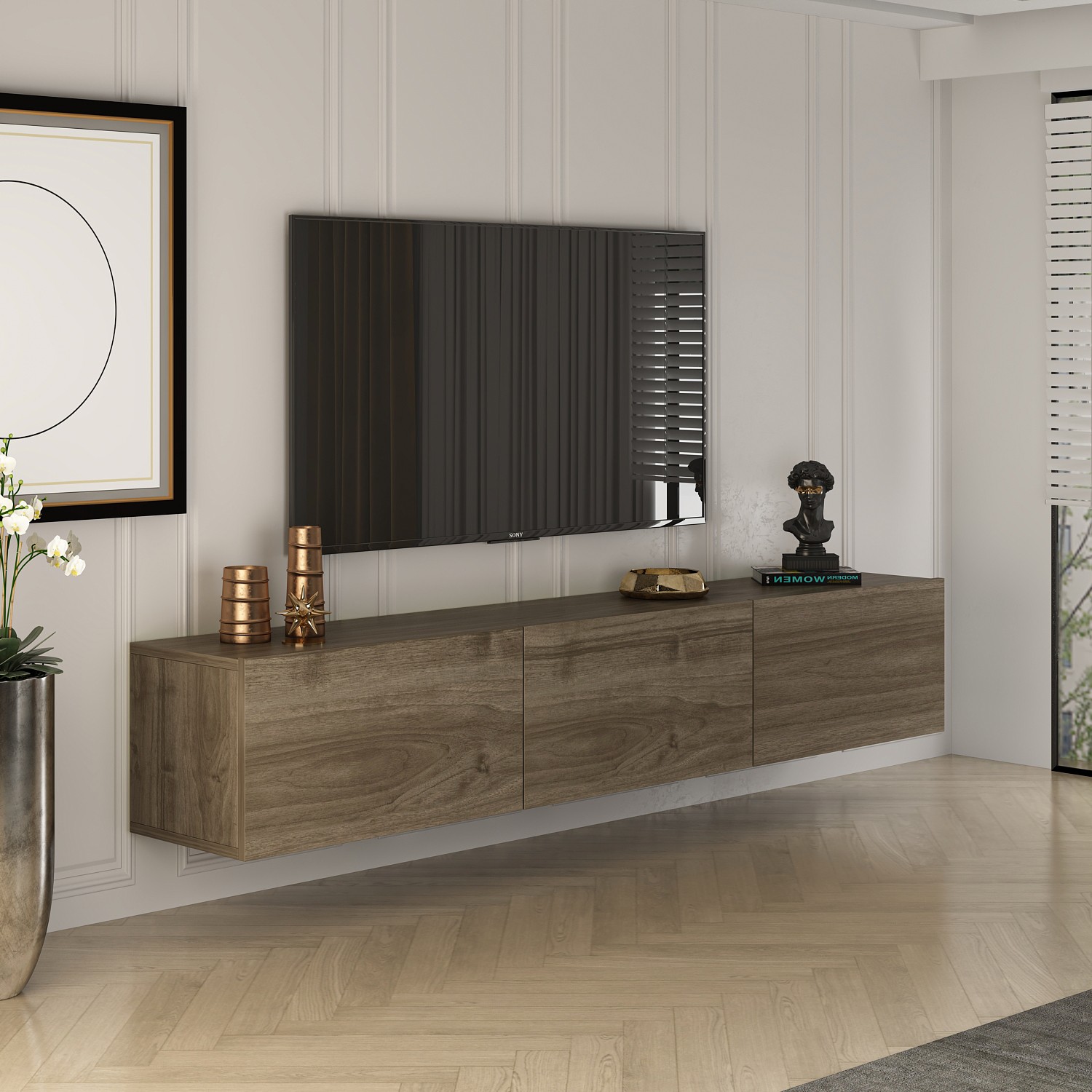 TV stand Walnut