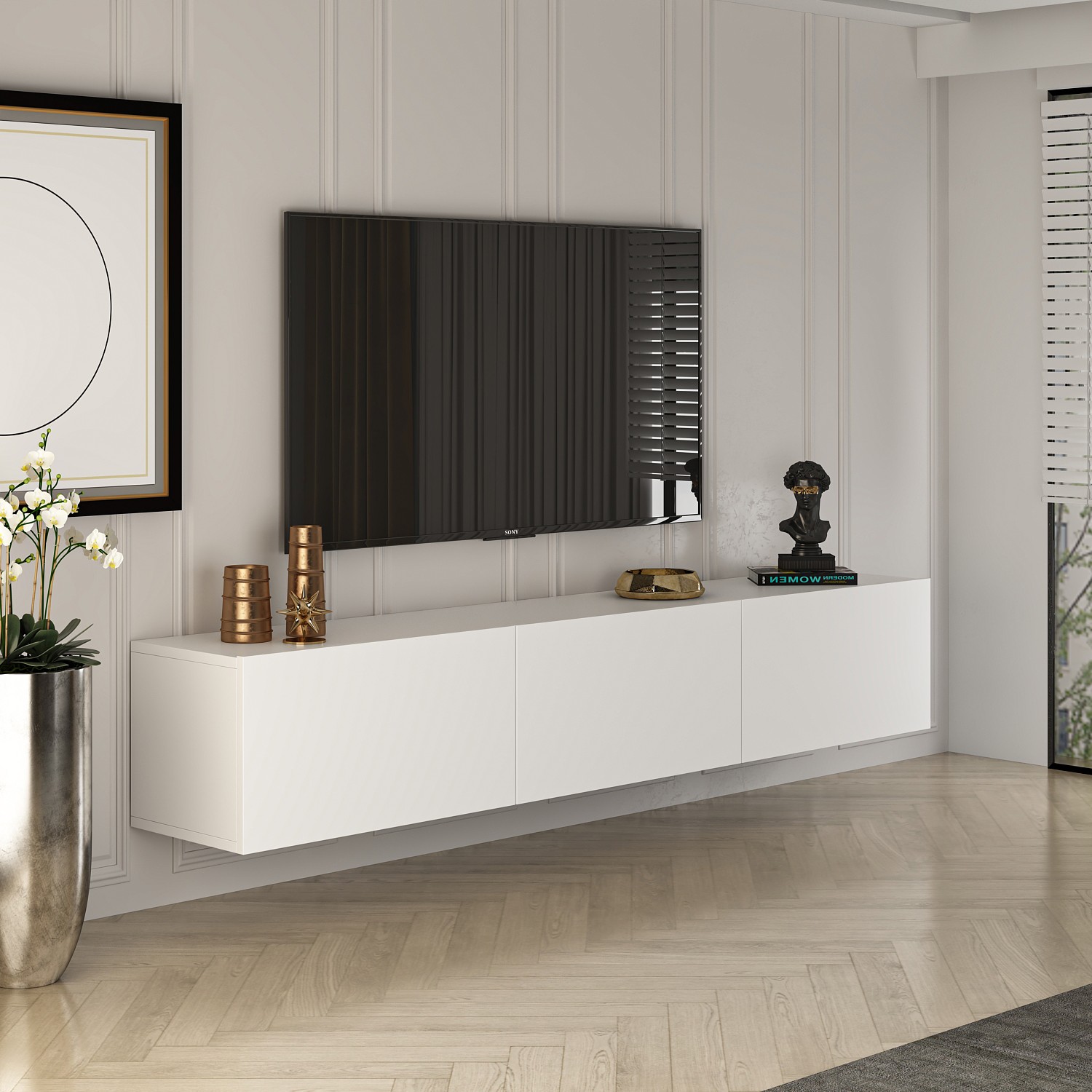 TV stand White