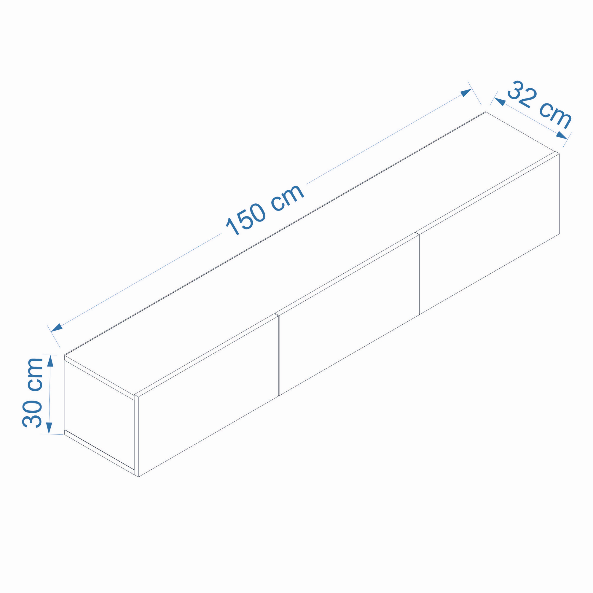 TV-Ständer Weiß Atlantikkiefer