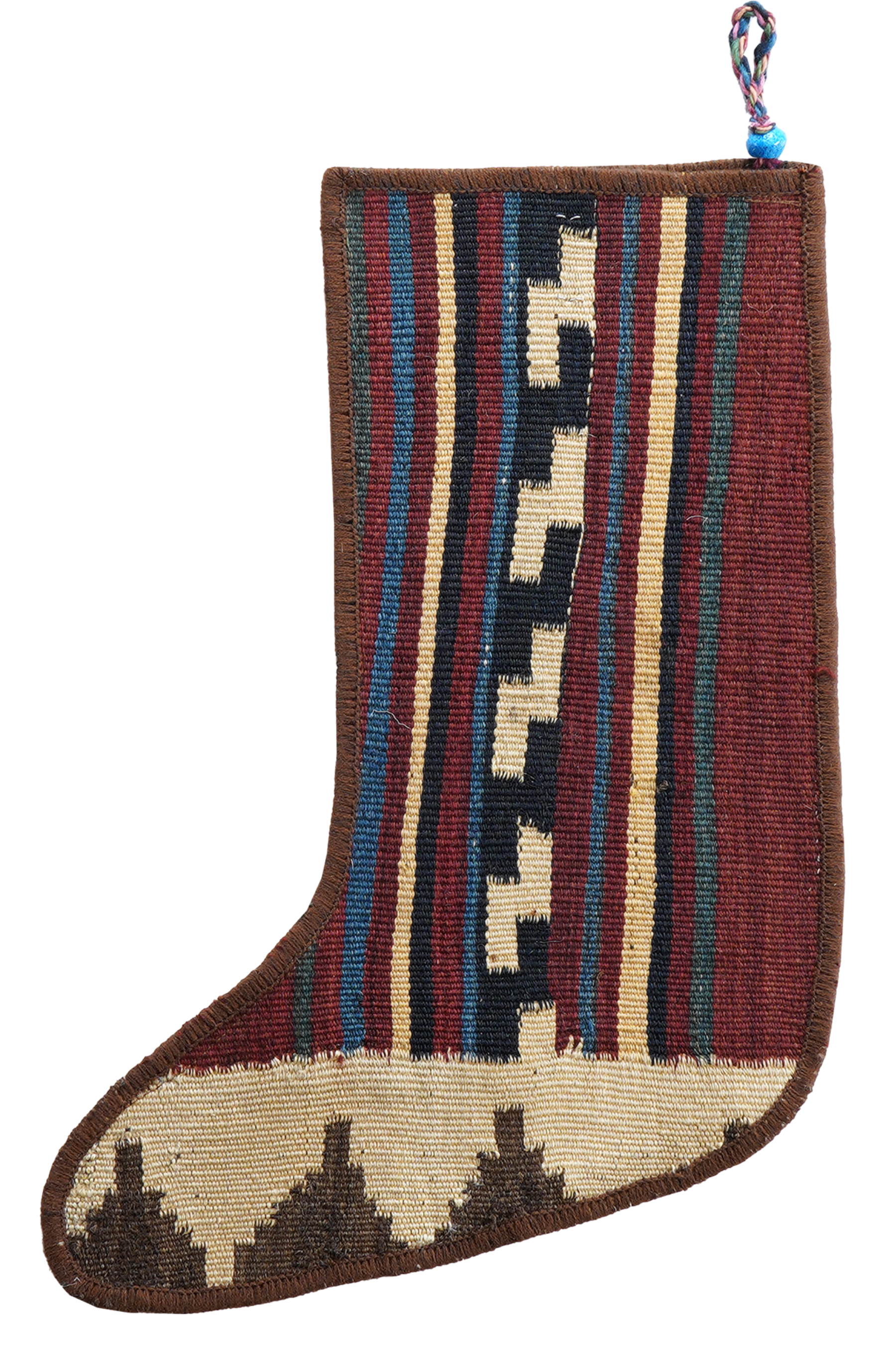 Calza di Natale Lana Multicolore 41x56cm