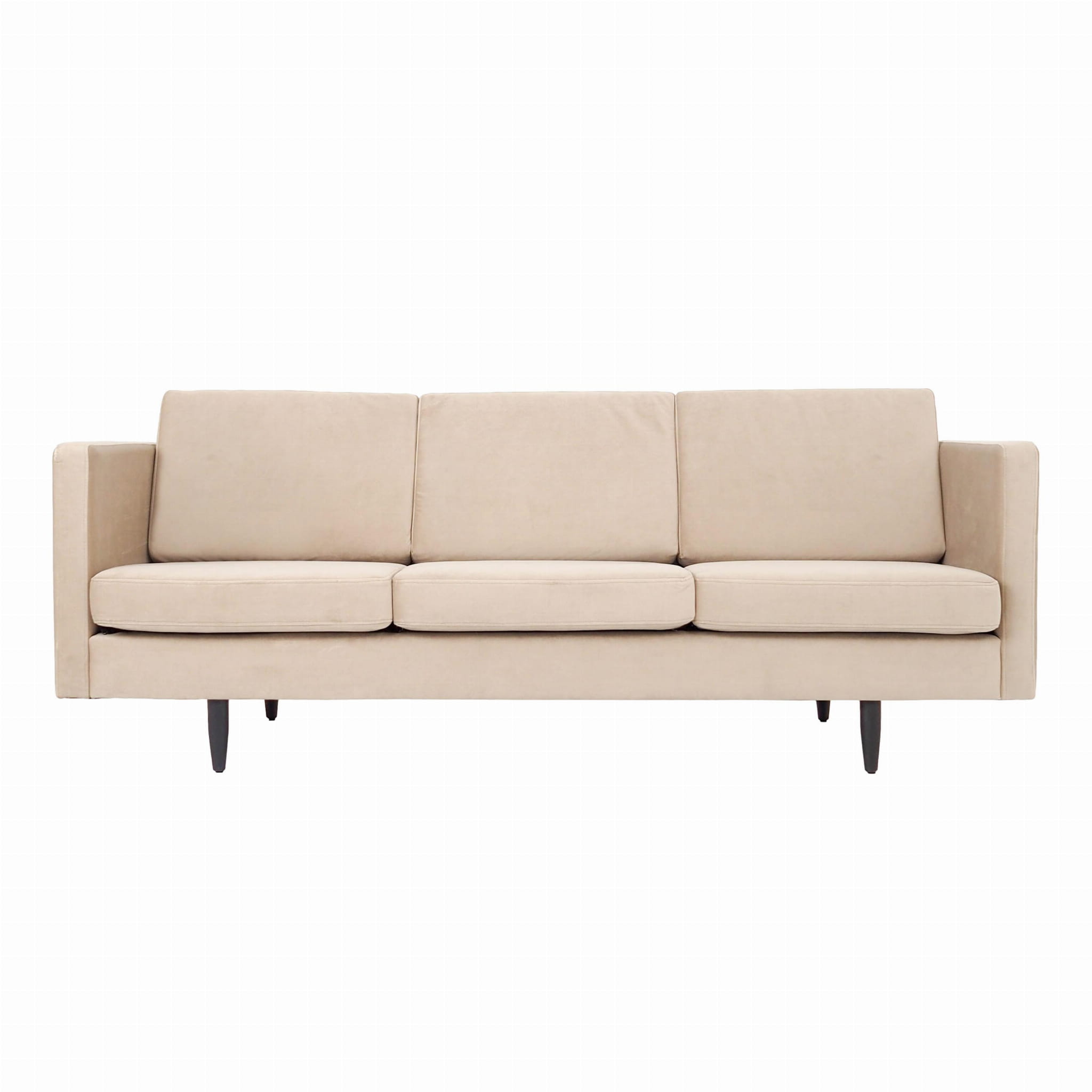 Alta Sofa 3-Sitzer Velour Beige