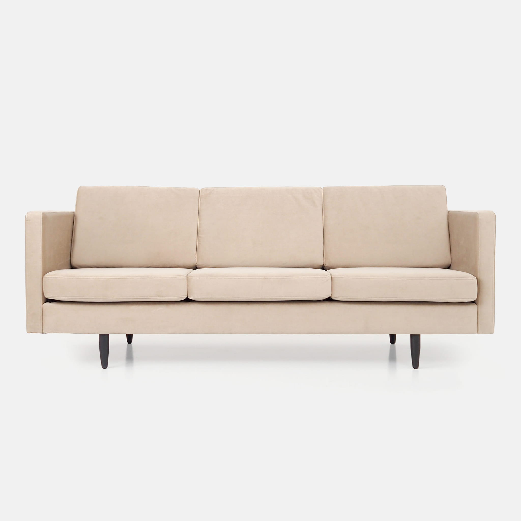 Alta Sofa 3-Sitzer Velour Beige