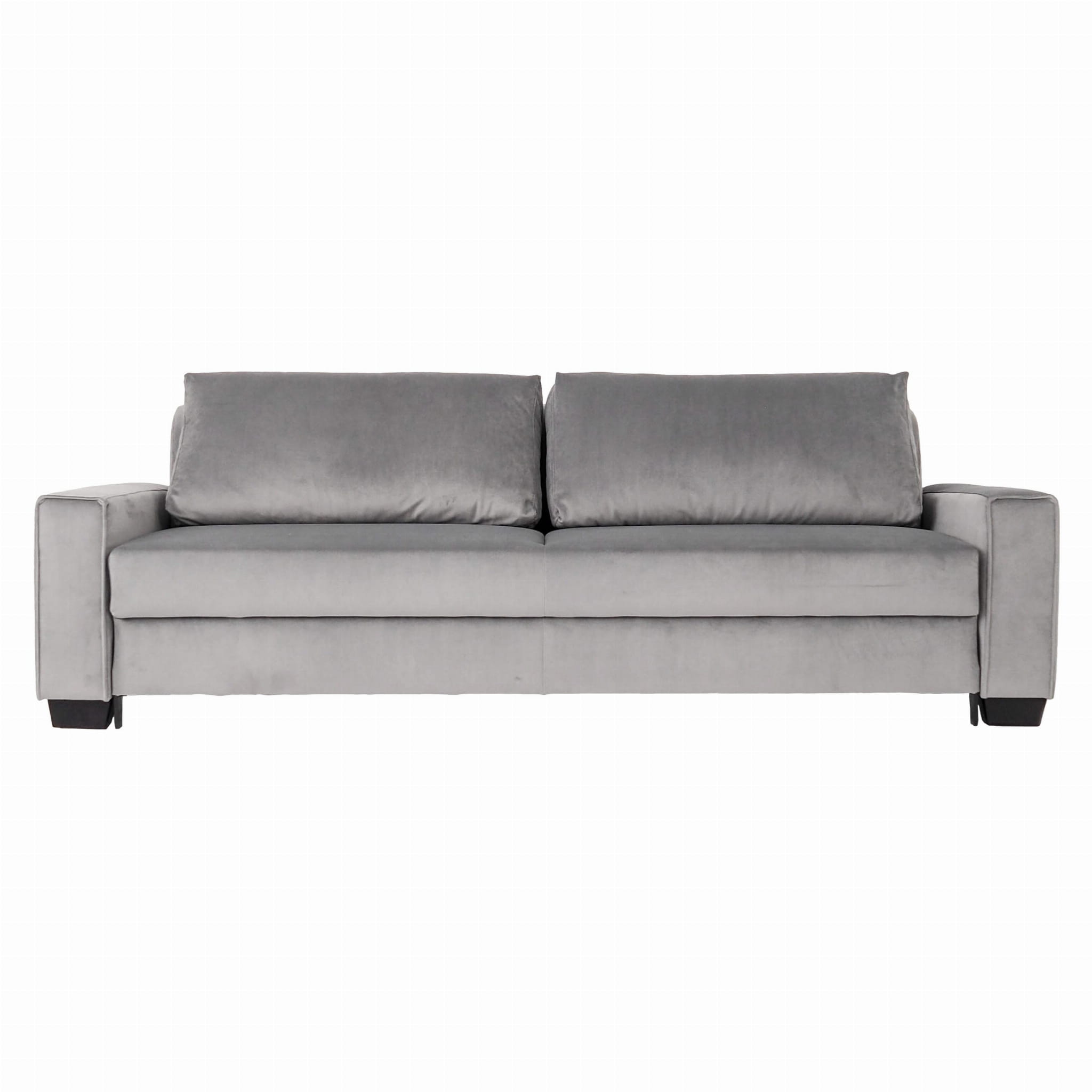 Rejkiavik Sofa 3-Sitzer Velour Silber