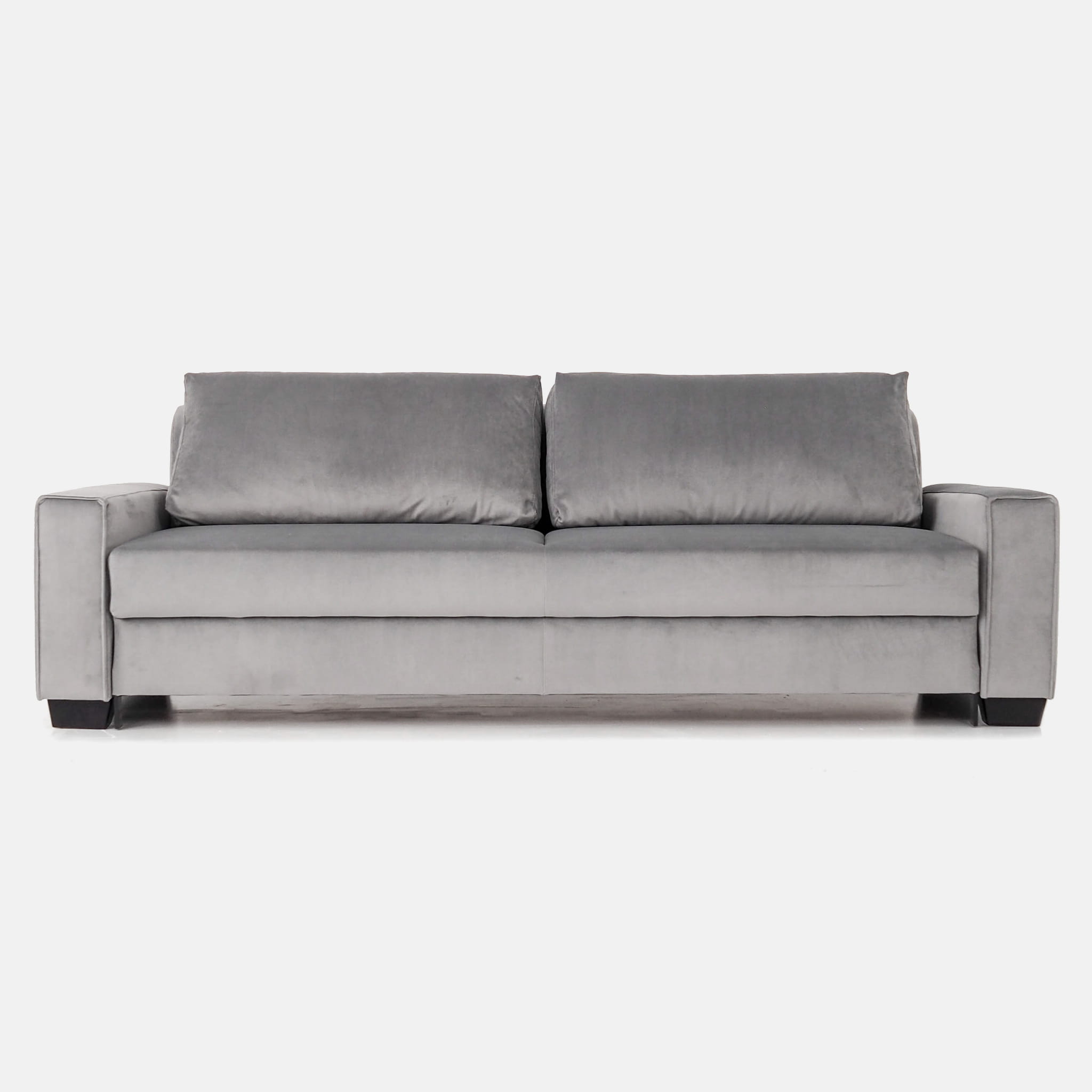 Rejkiavik Sofa 3-Sitzer Velour Silber