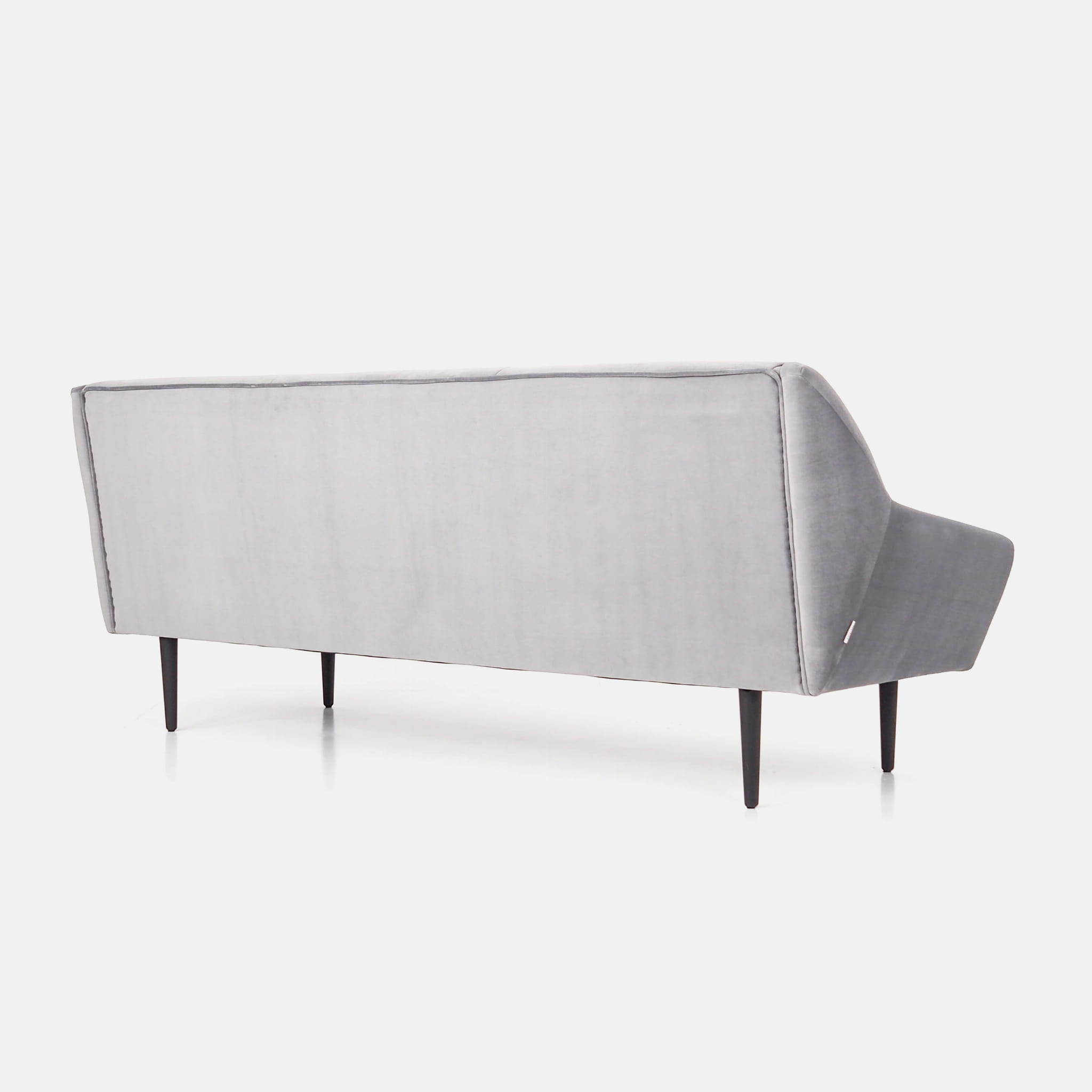 Skagen Sofa 3-Sitzer Velour Silber