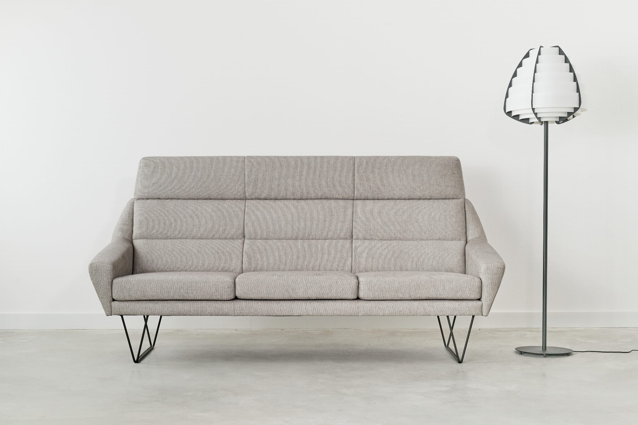 Mandal Sofa 3-Sitzer Grau