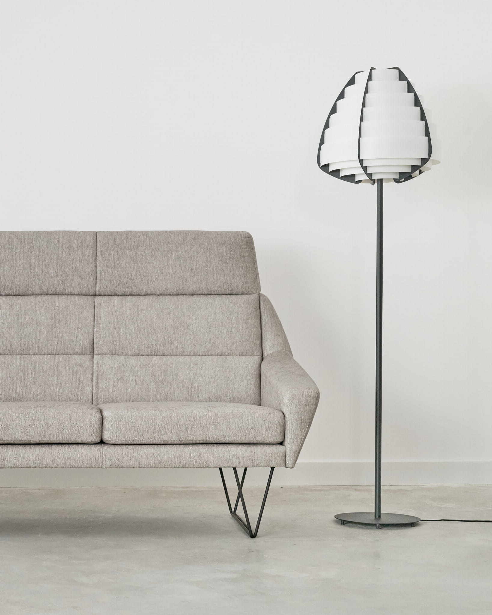 Mandal Sofa 3-Sitzer Grau