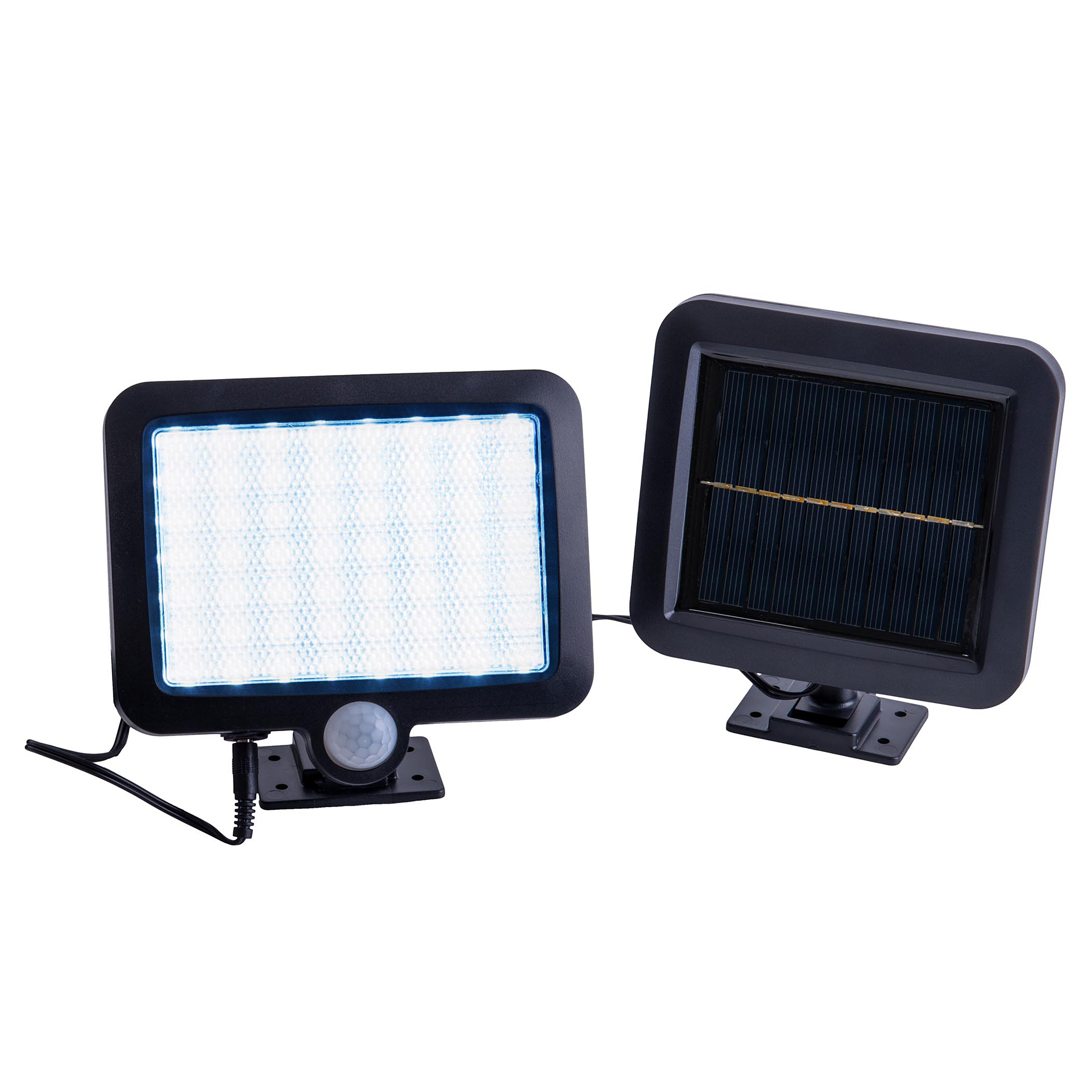 2x 1-Burner Pepe LED-Solar Wall Light Plastic Black