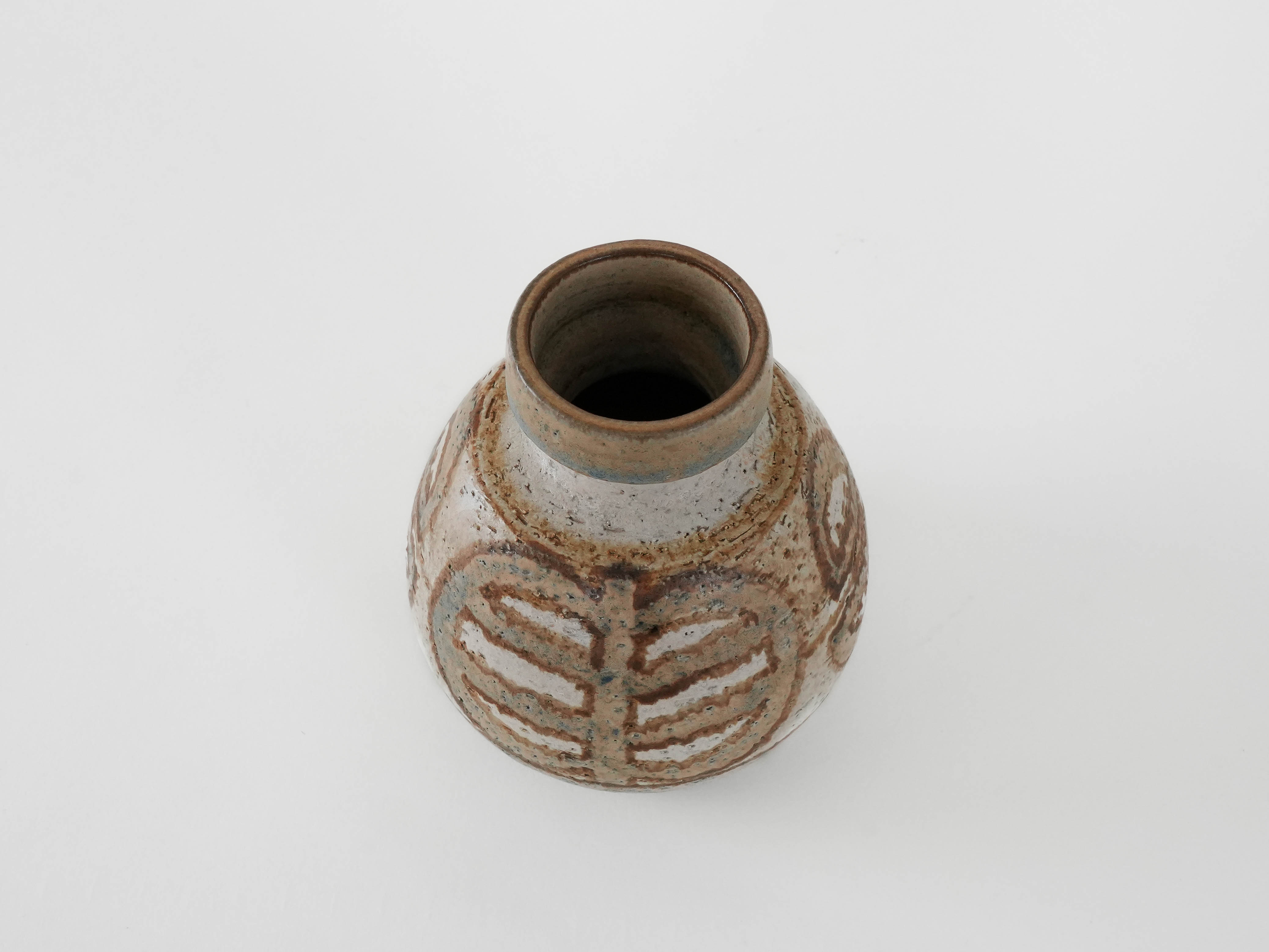 Vase Keramik Braun