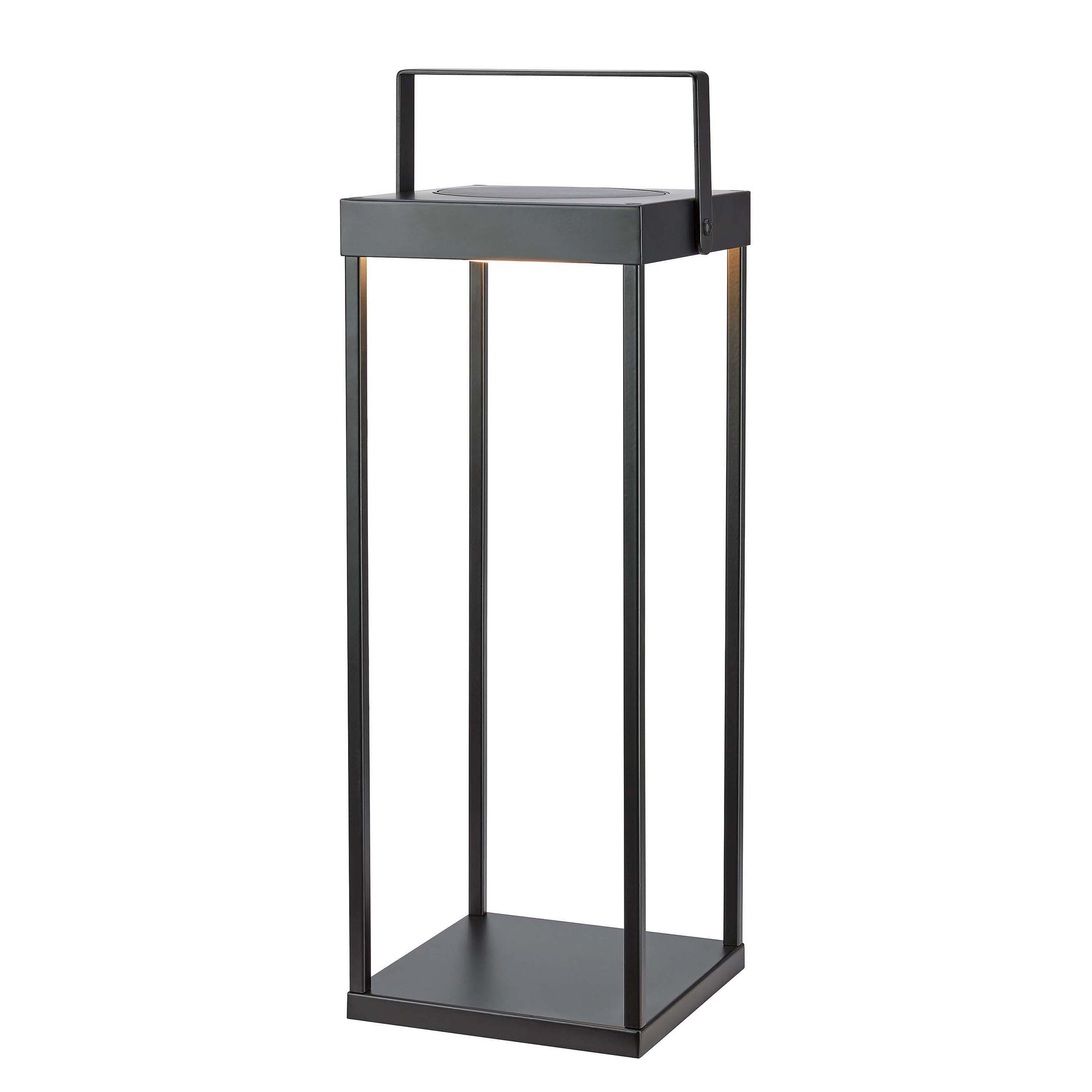 Pure LED solar lantern 1-flame iron black