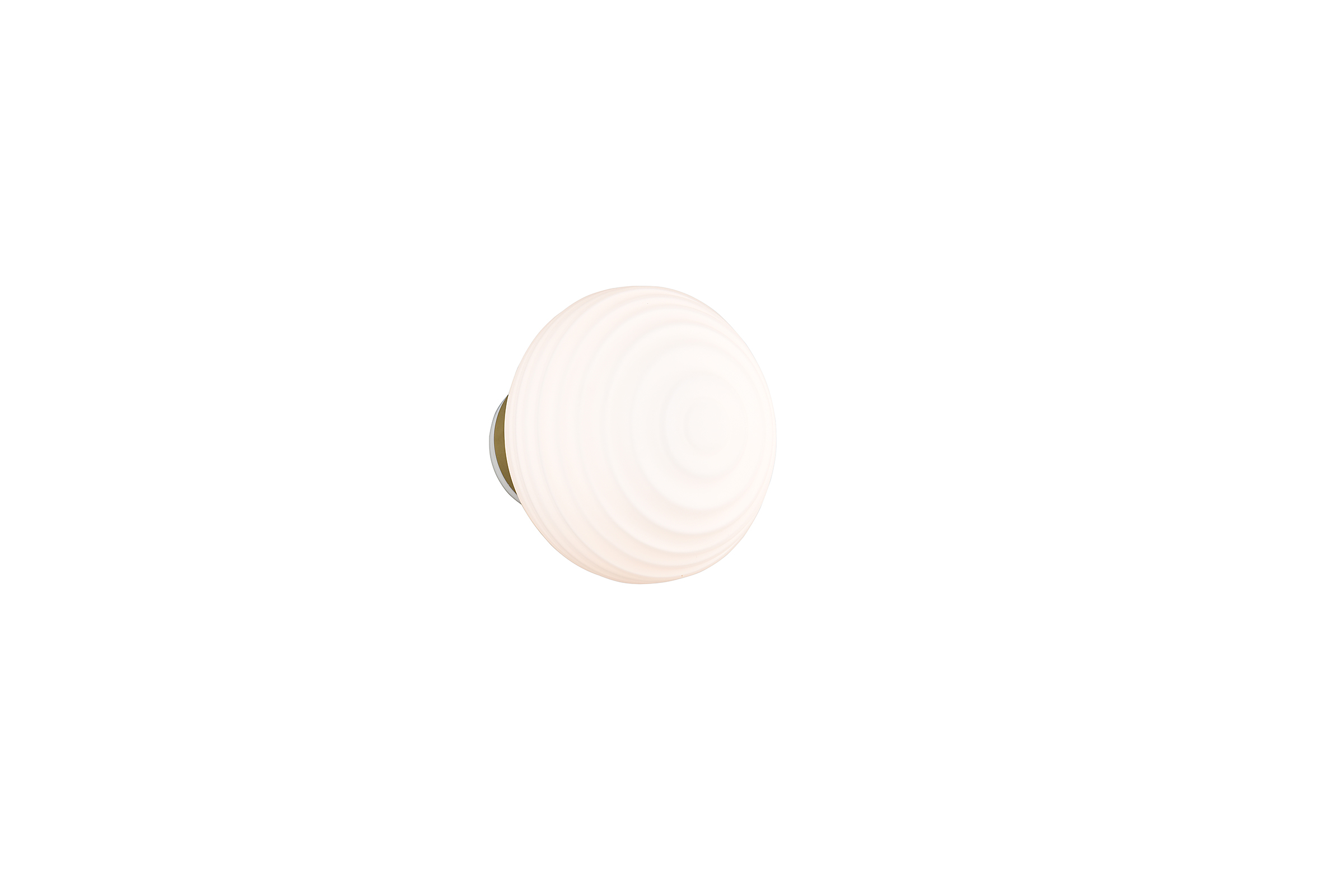 1-Flammig Earl LED-Wandleuchte Opalglas Eisen Weiß