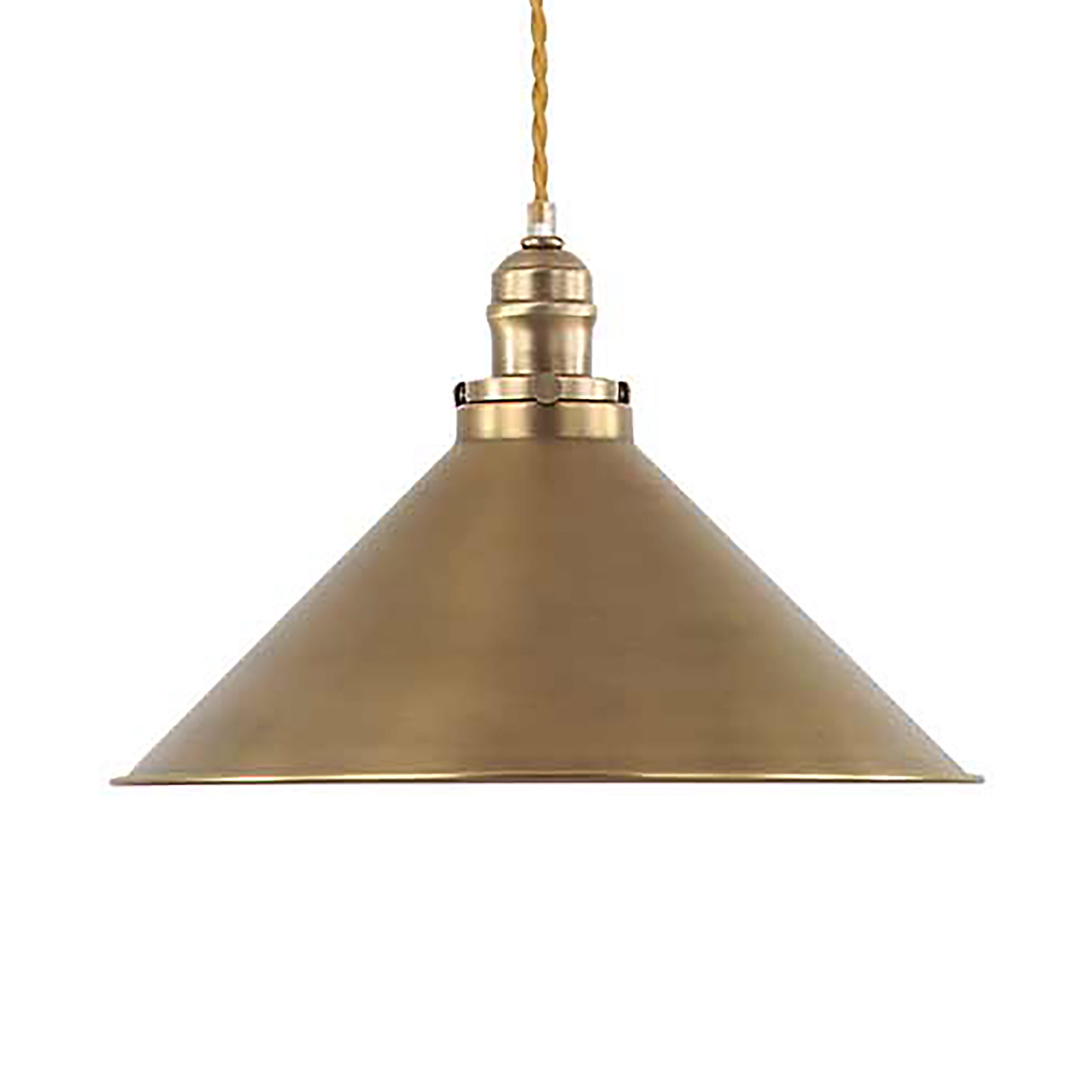 1-Flammig Provence Pendelleuchte Stahl Messing