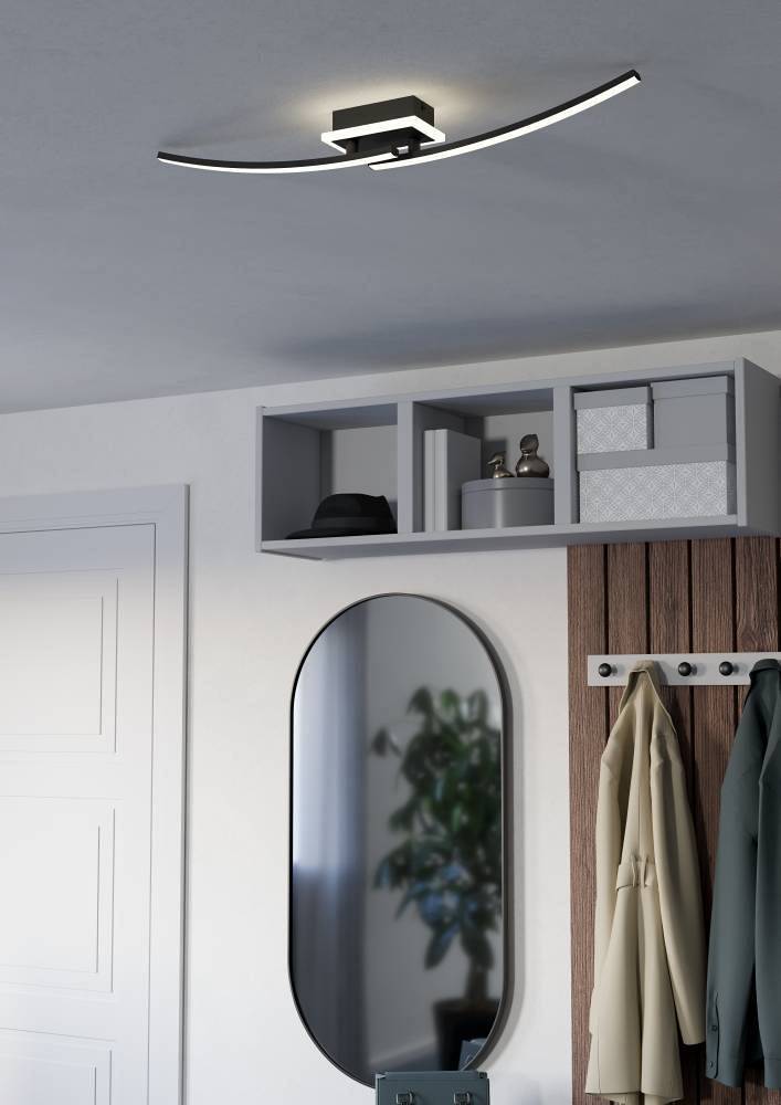 1-light Lungolago Type A LED ceiling light steel 