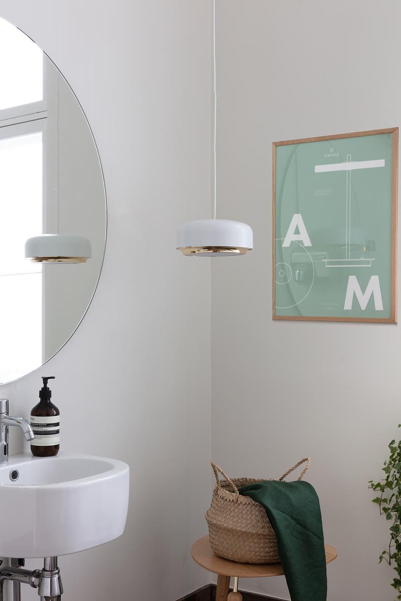 Hazel Mini Pendant Light Metal White