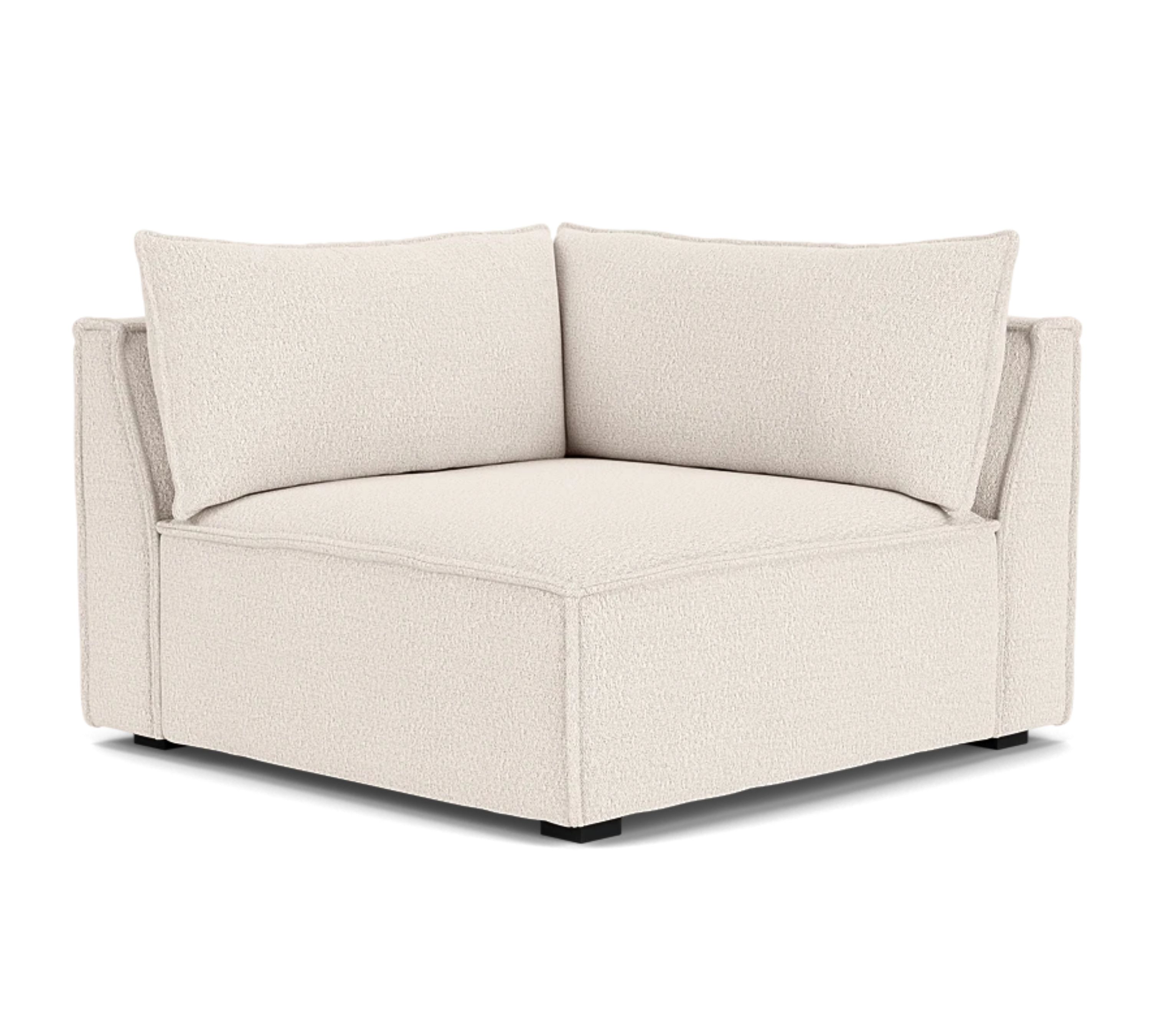 Daphne 1-seater corner module left Maya Cream