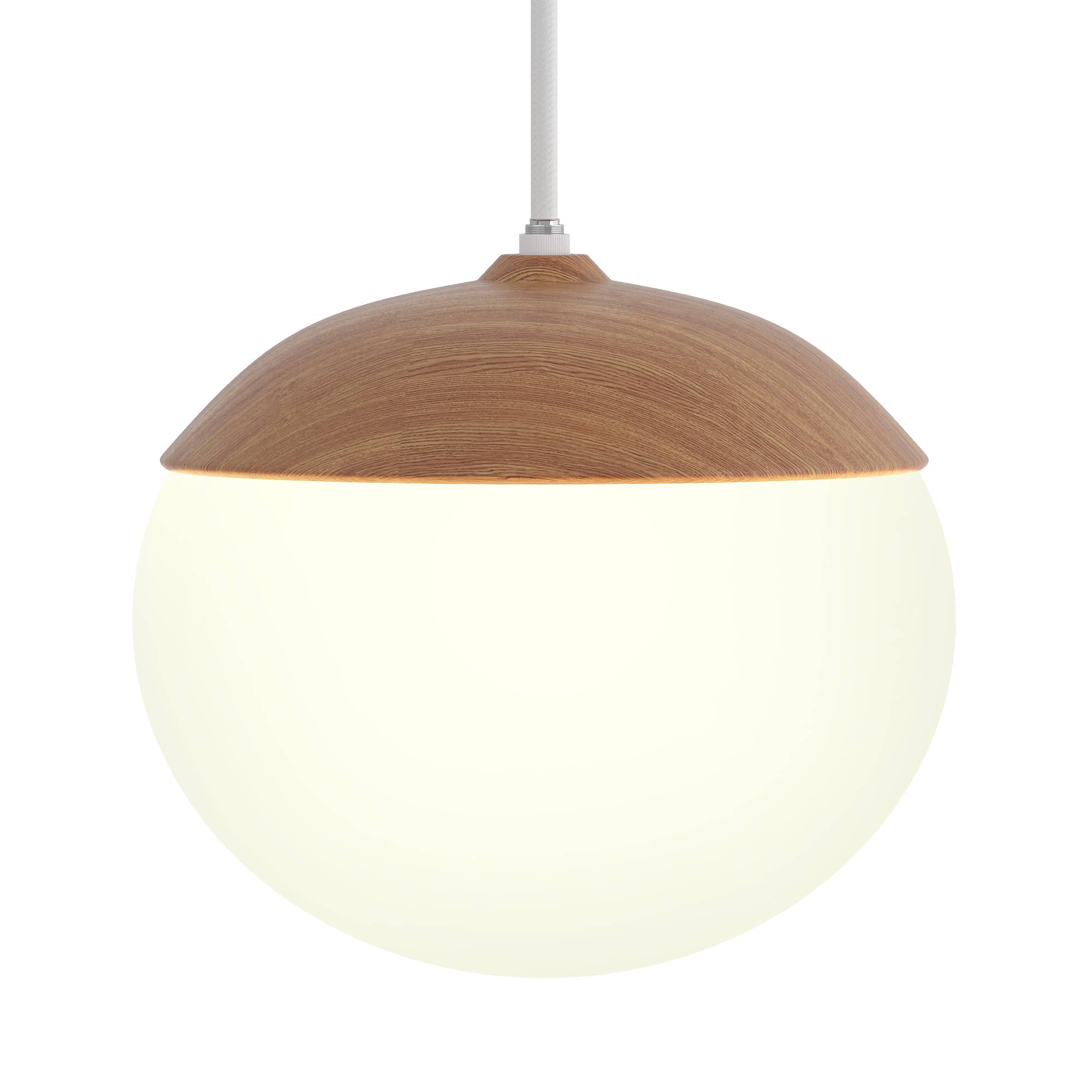 1-Light Menty Type B Pendant Light Opal Glass Iron