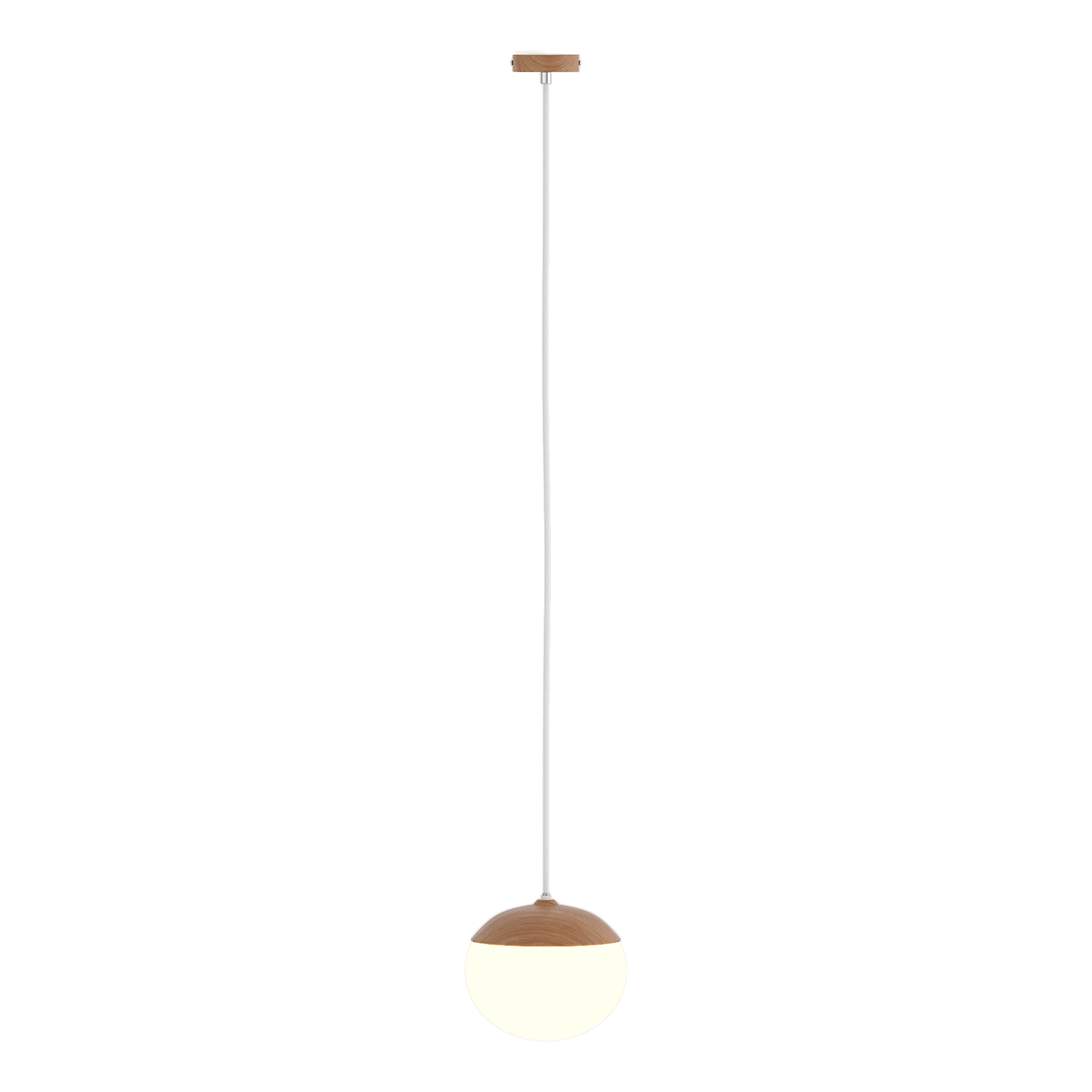 1-Light Menty Type B Pendant Light Opal Glass Iron