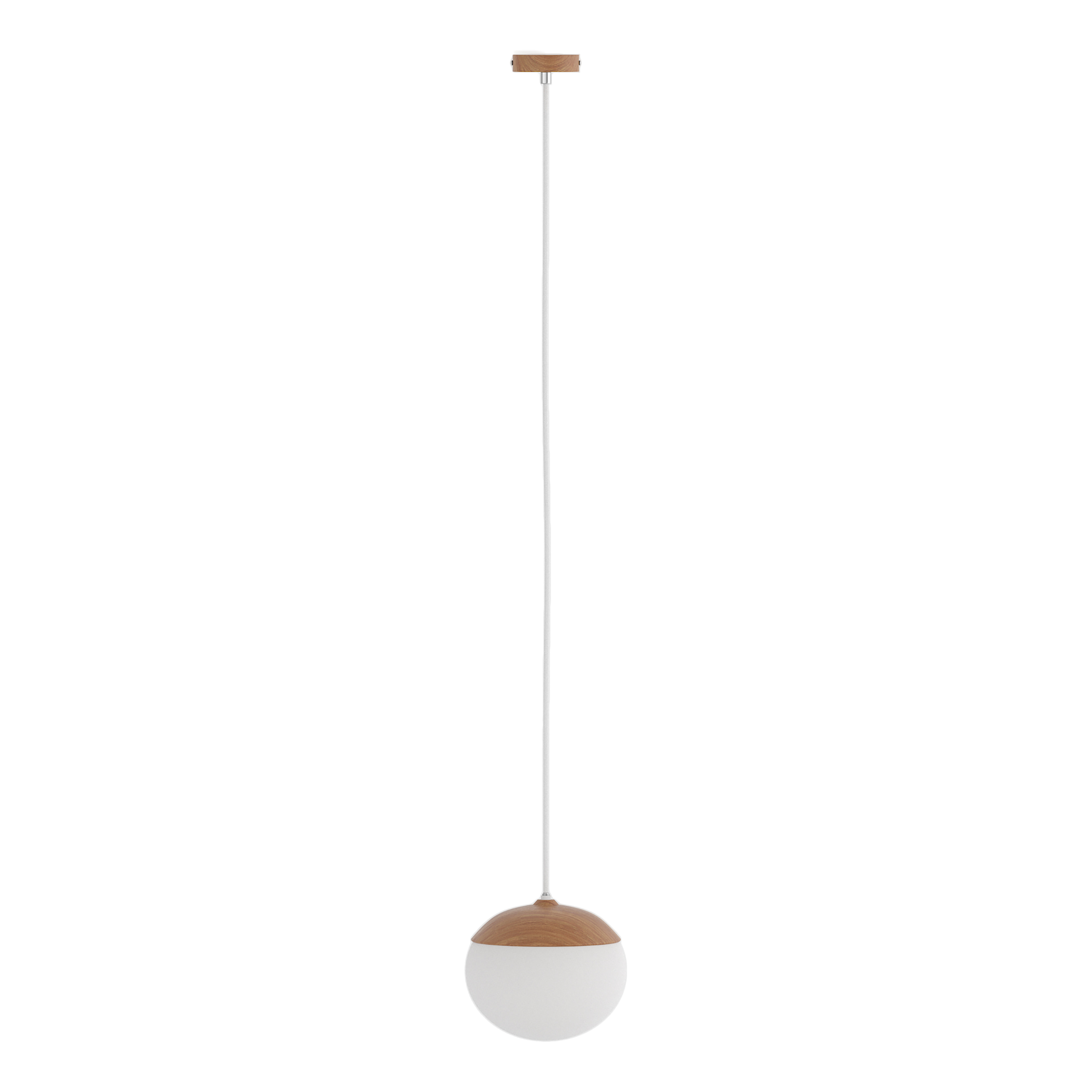 1-Light Menty Type B Pendant Light Opal Glass Iron