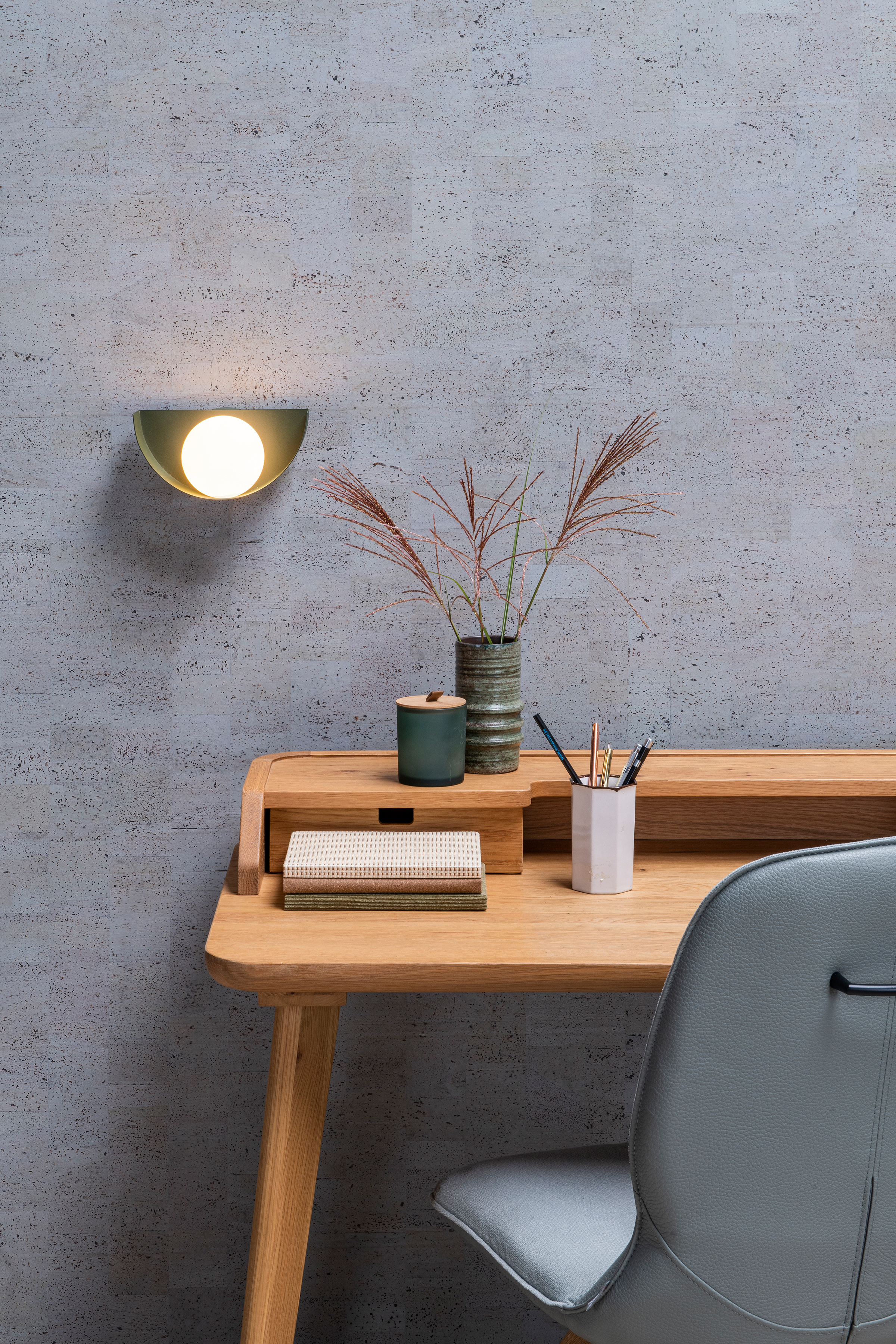 Benni Wall Lamp Steel Green