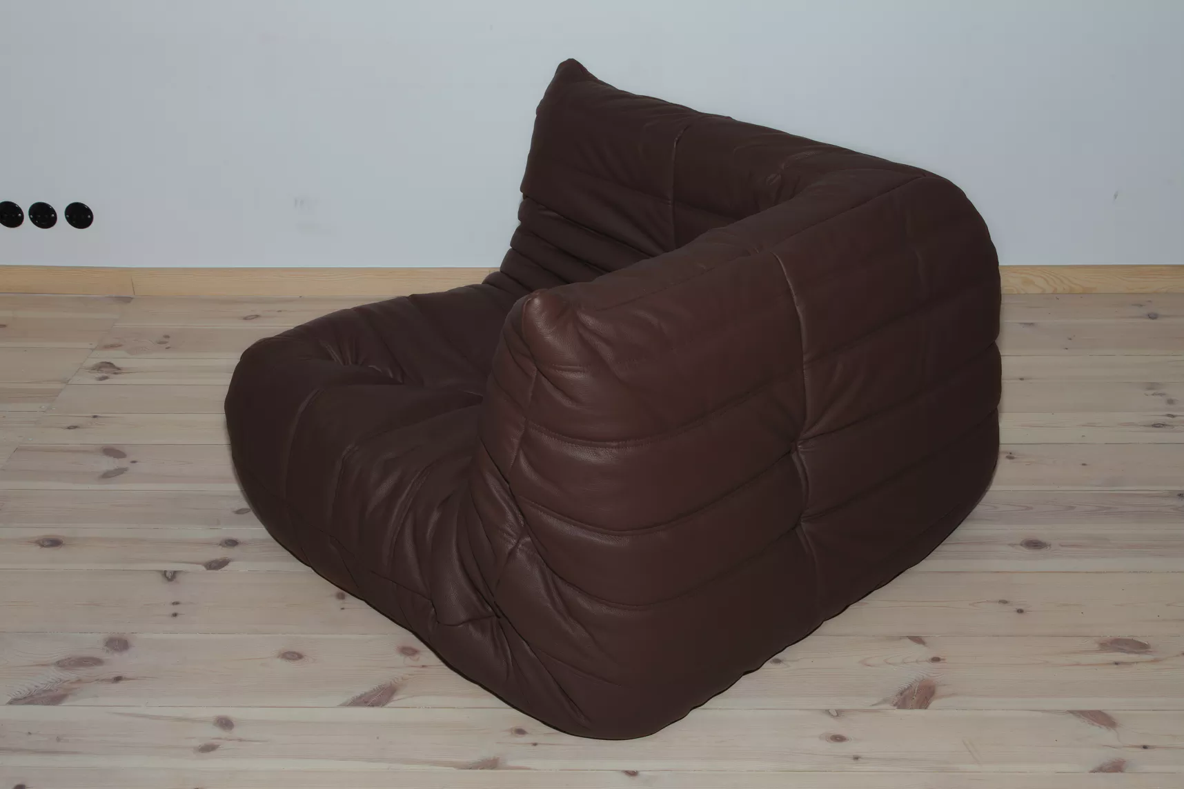 Togo Corner Sofa Madras Leather Brown
