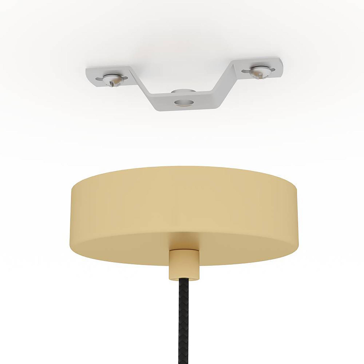 1-Flammig Carlton Pendelleuchte Stahl Gold Ø39cm