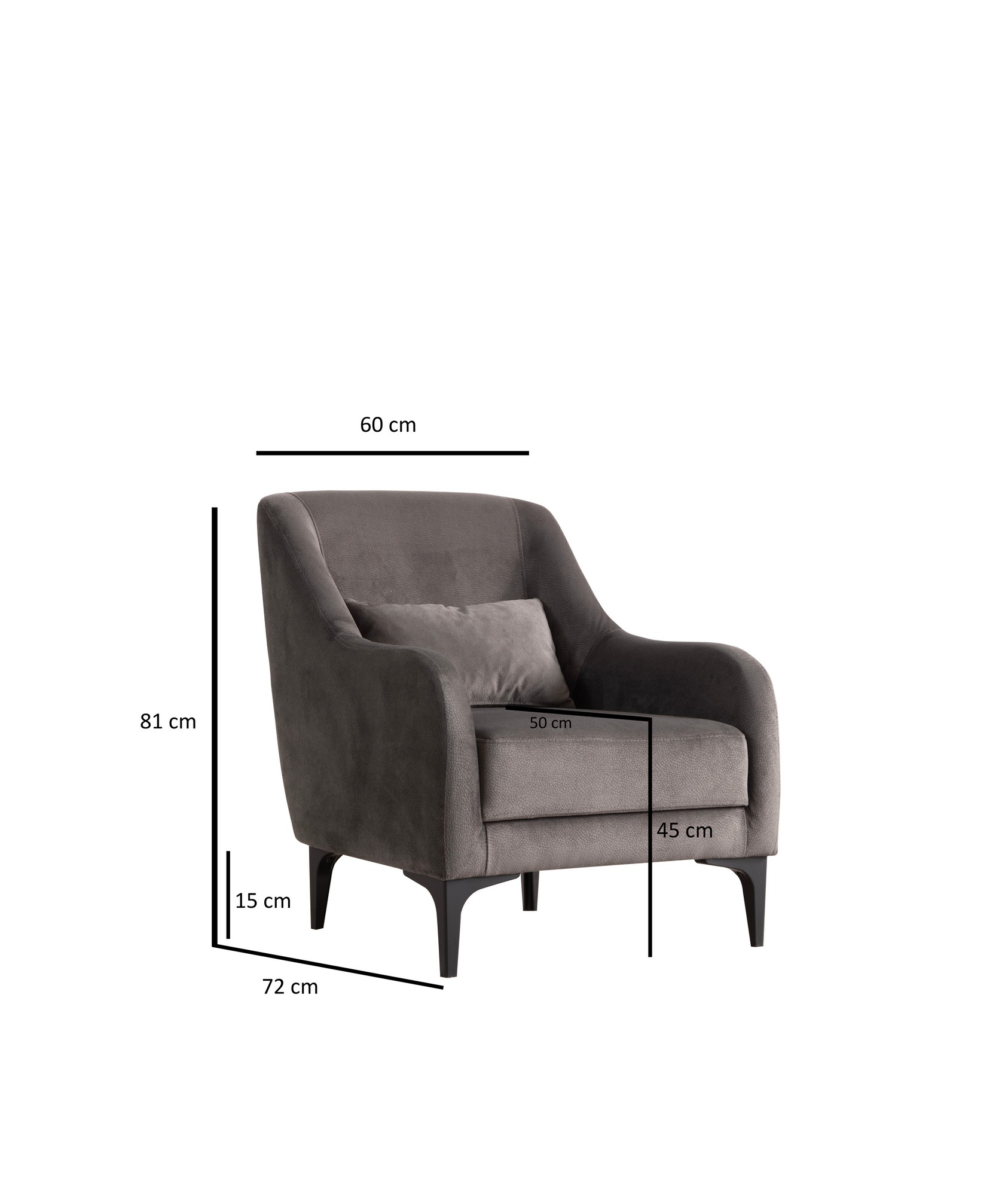 Astana Sessel Anthrazit
