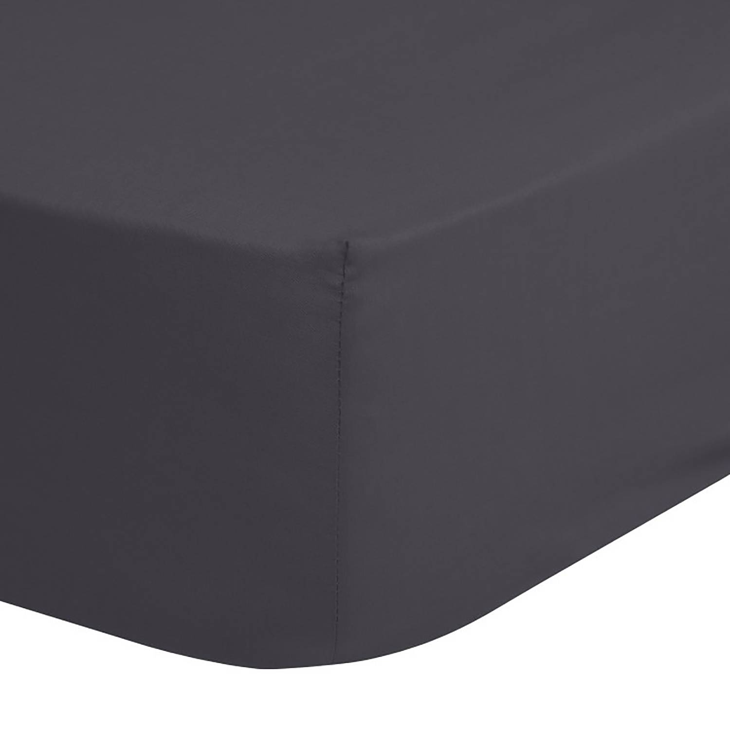 Jenny Fitted sheet Cotton Anthracite 90x200cm